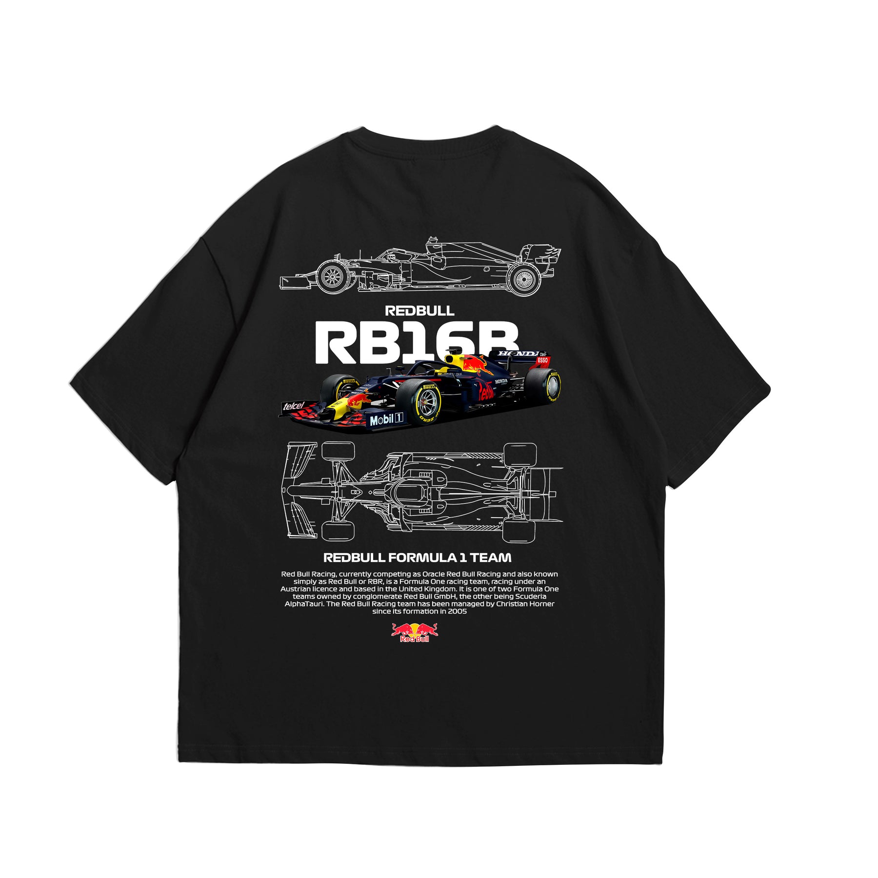 Camiseta Oversized Red Bull RB16B F1
