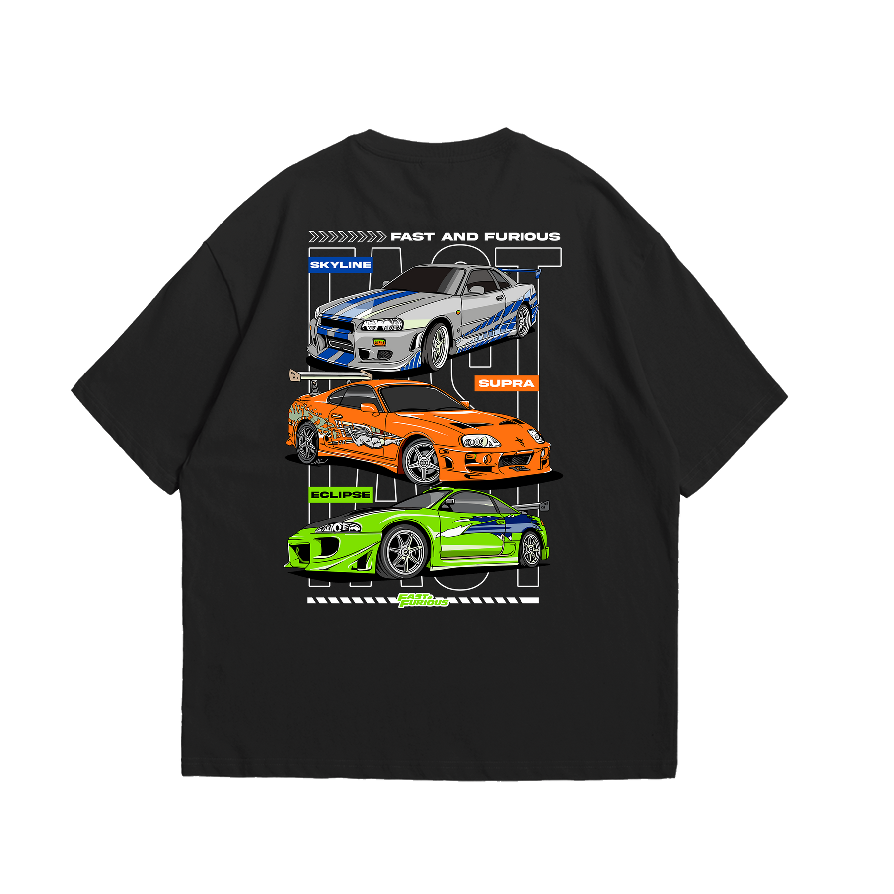 Camiseta Oversized Velozes e Furiosos