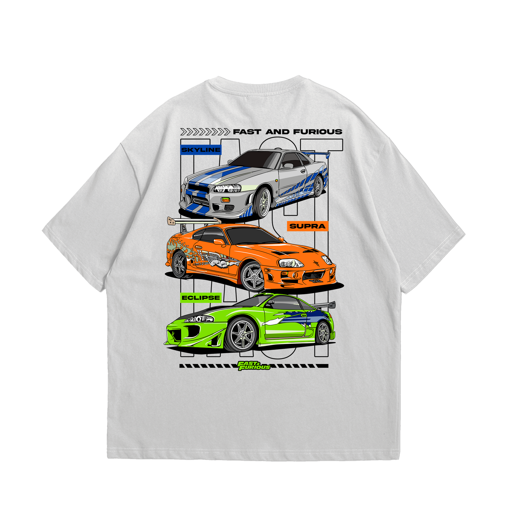 Camiseta Oversized Velozes e Furiosos