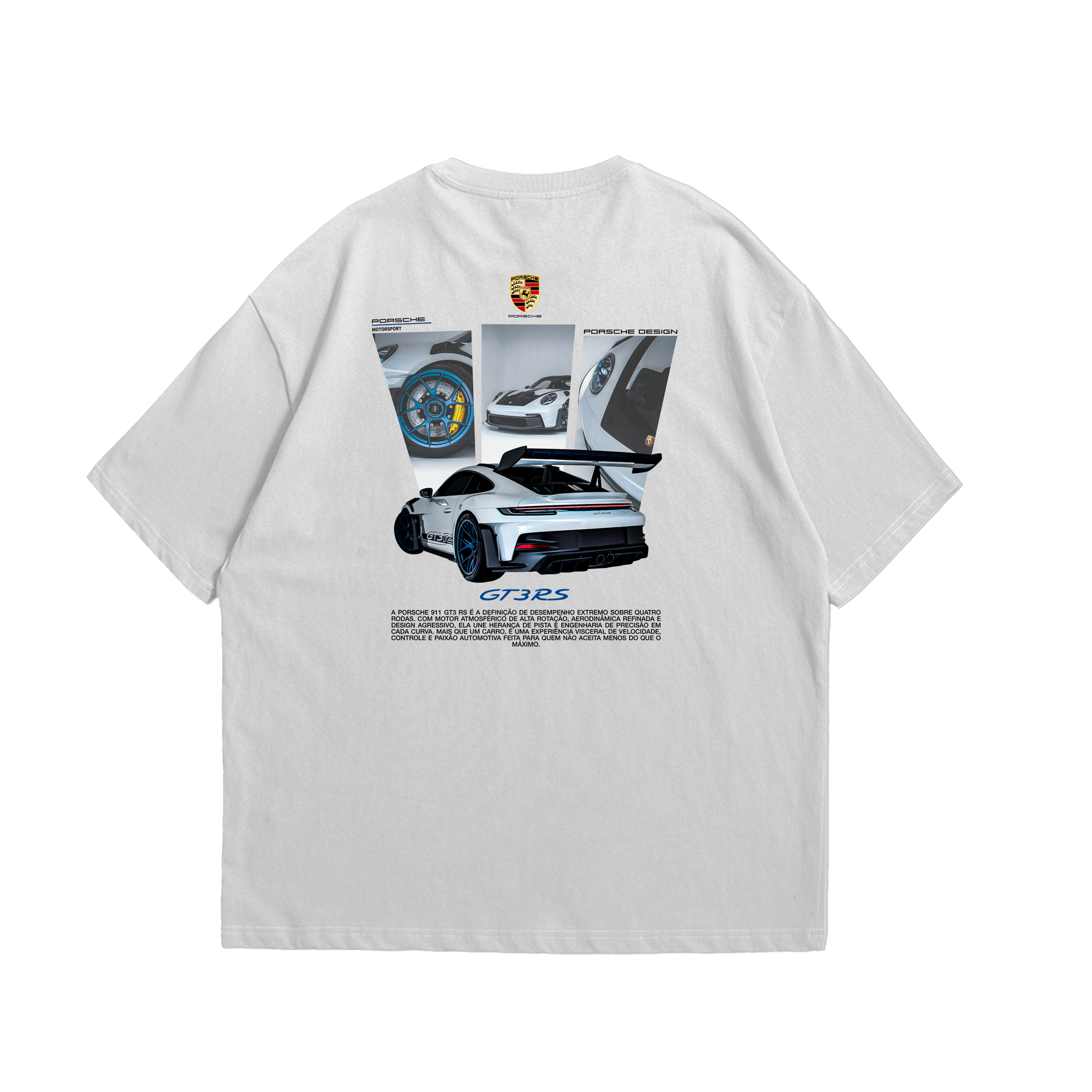 Camiseta Oversized Porsche Blue GT3rs