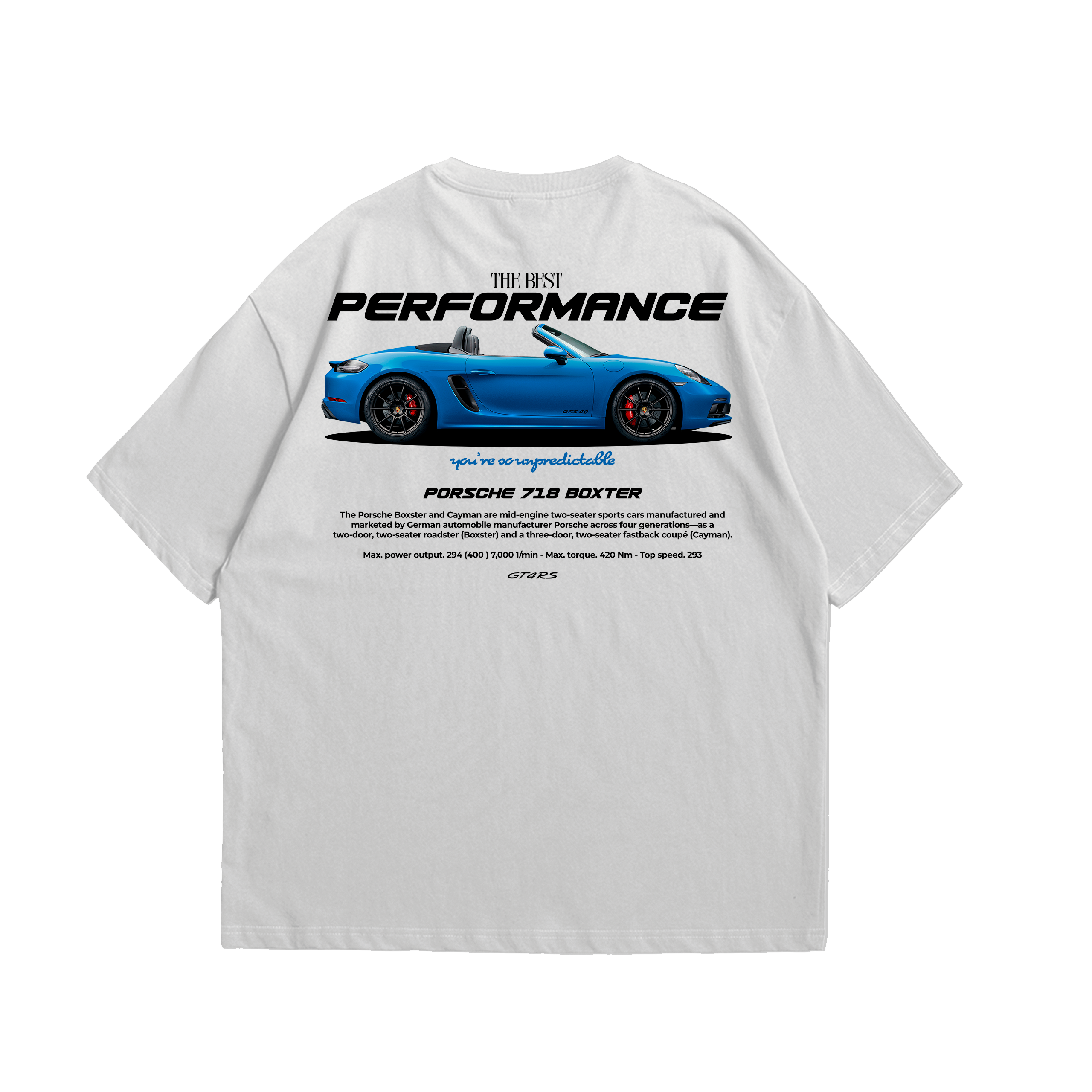 Camiseta Oversized Porsche 718 Boxter