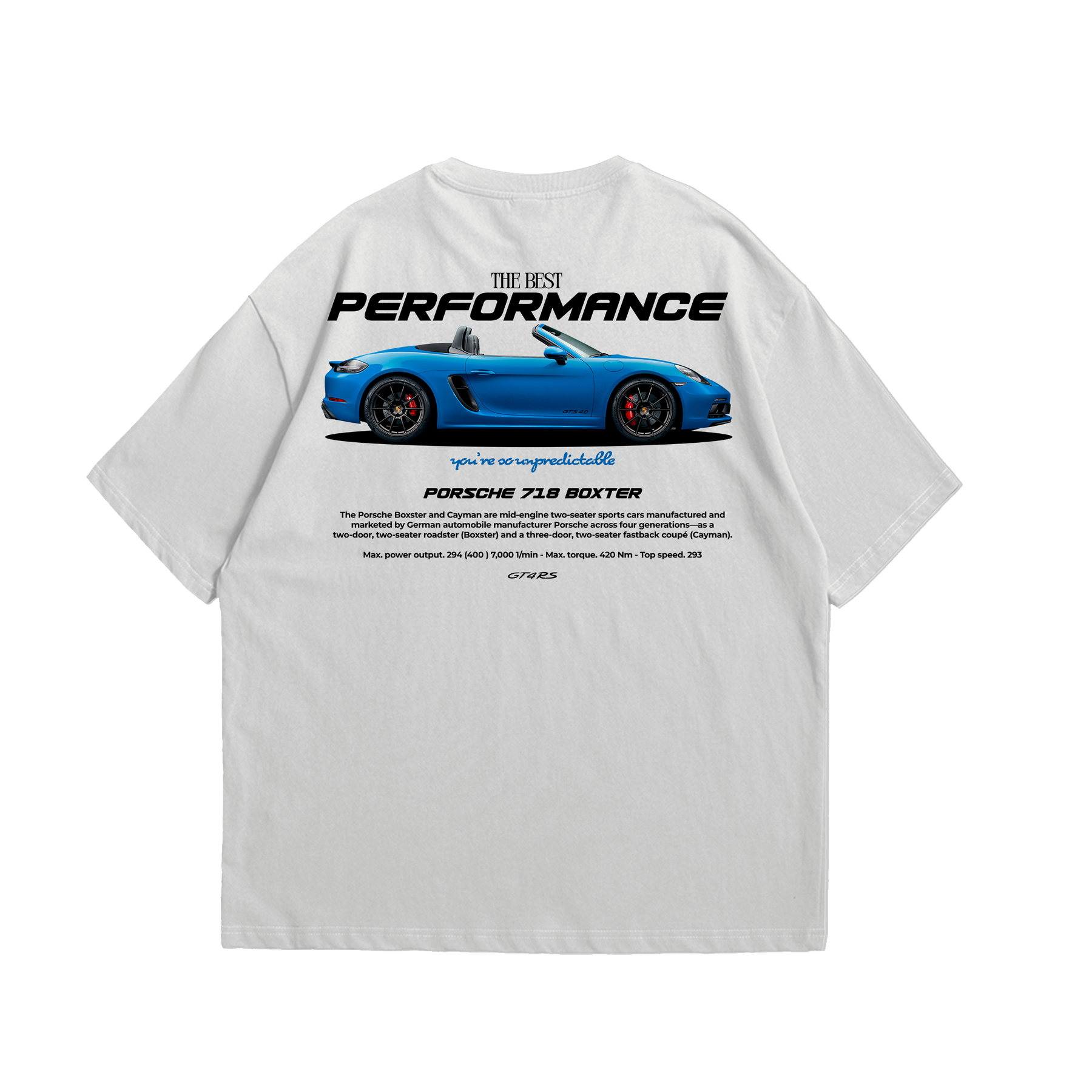Camiseta Oversized Porsche 718 Boxter