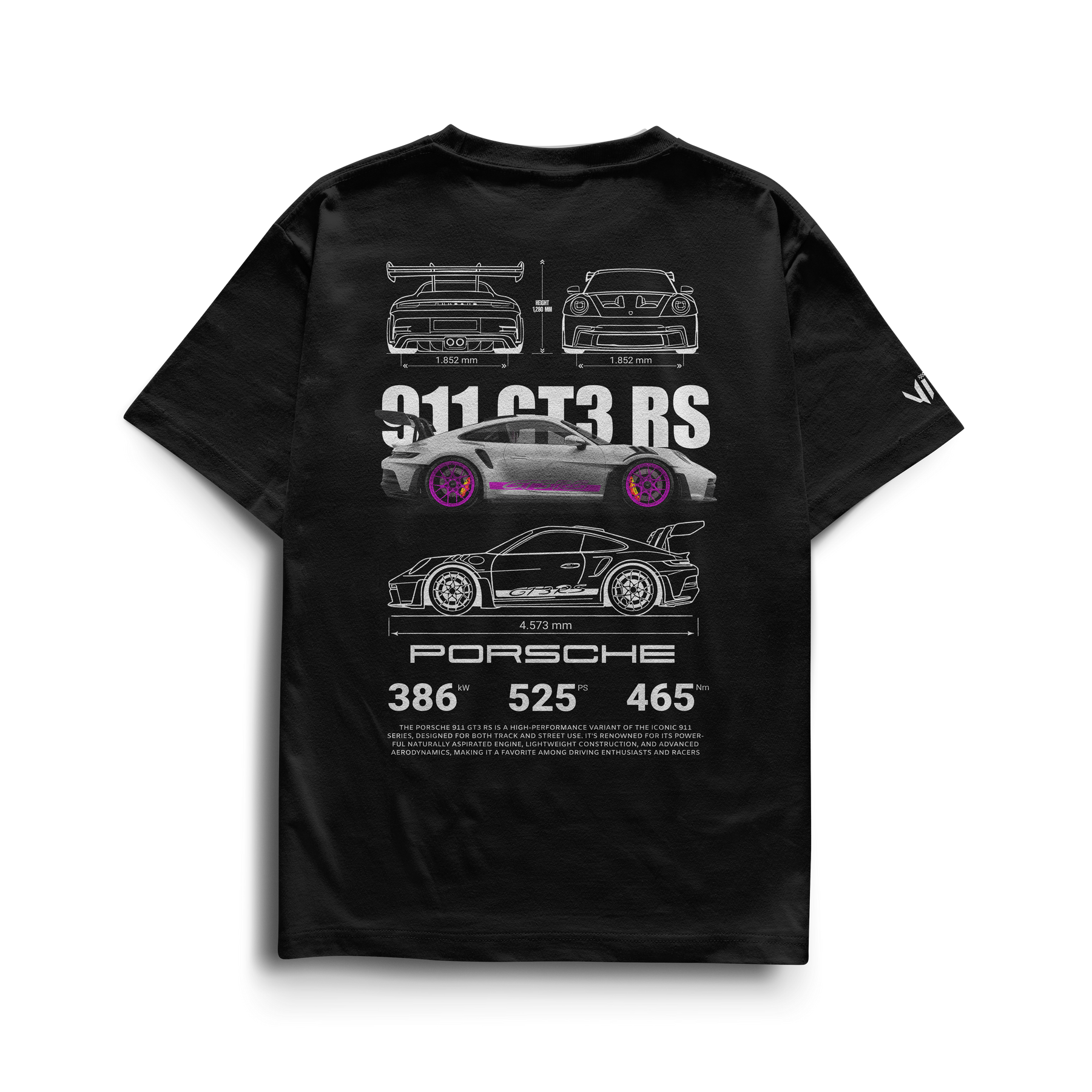 Camiseta Porsche GT3rs Pink