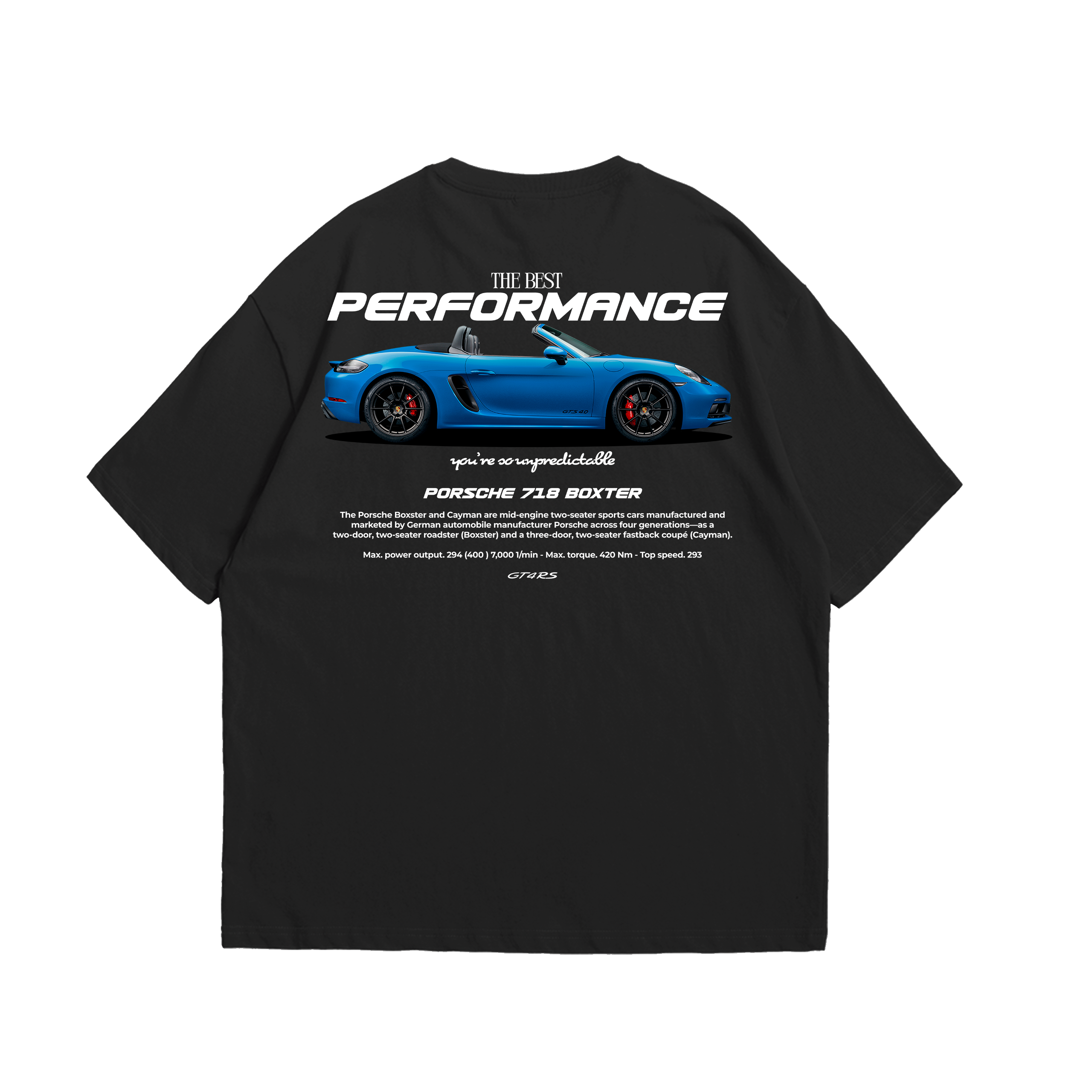 Camiseta Oversized Porsche 718 Boxter
