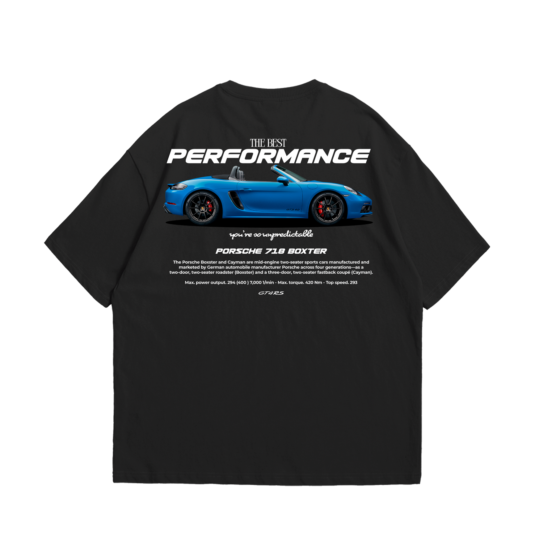 Camiseta Oversized Porsche 718 Boxter