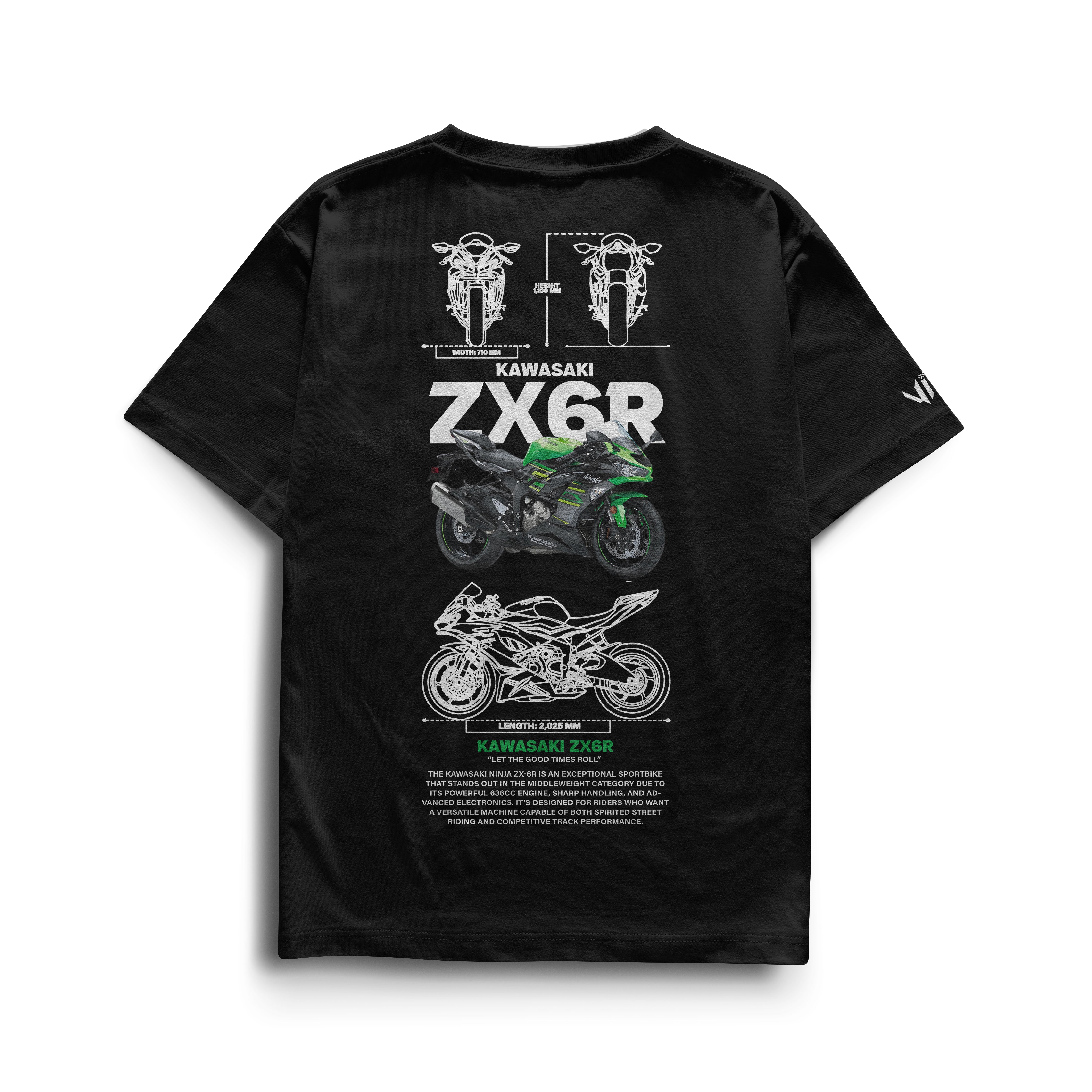 Camiseta Kawasaki ZX6R