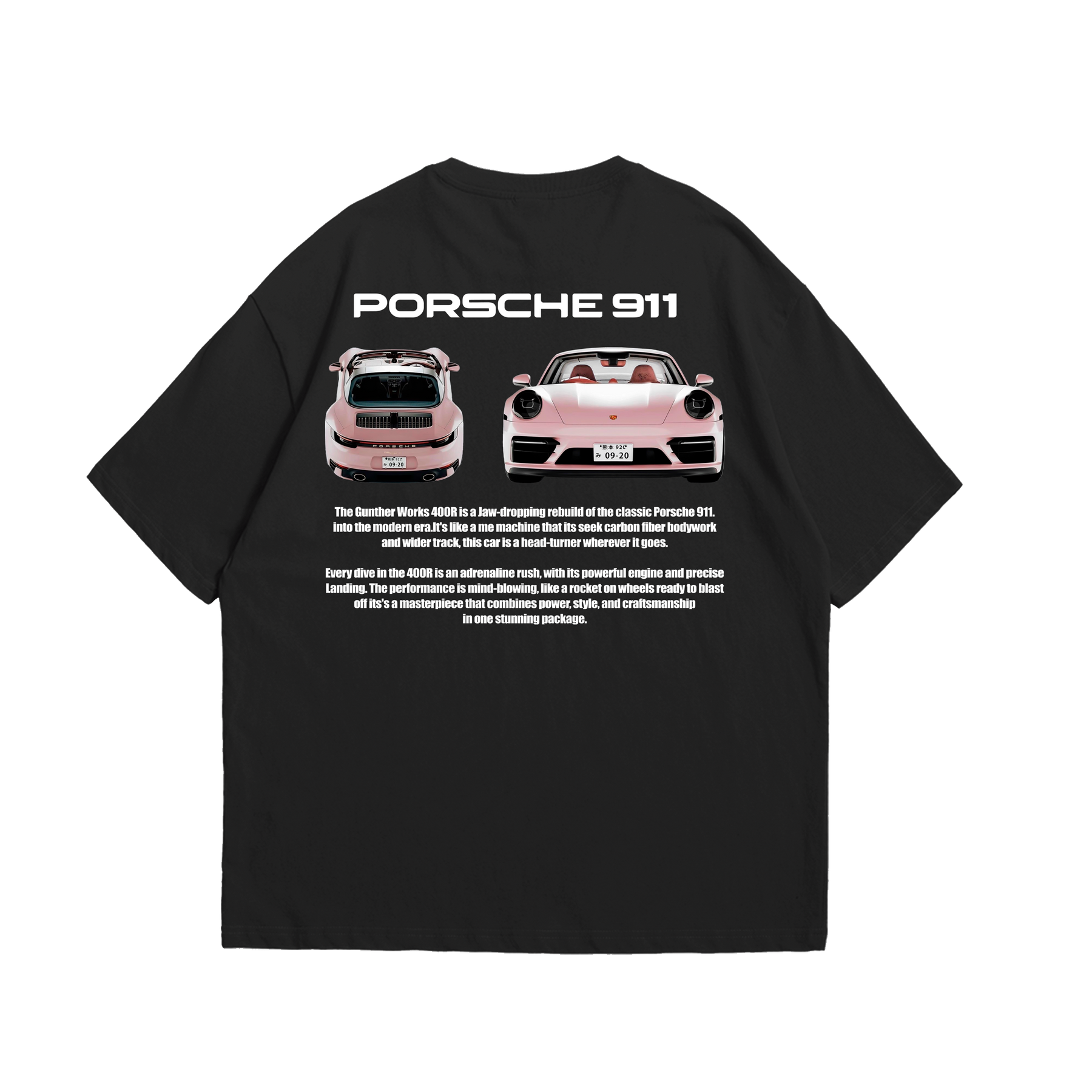 Camiseta Oversized Porsche 911