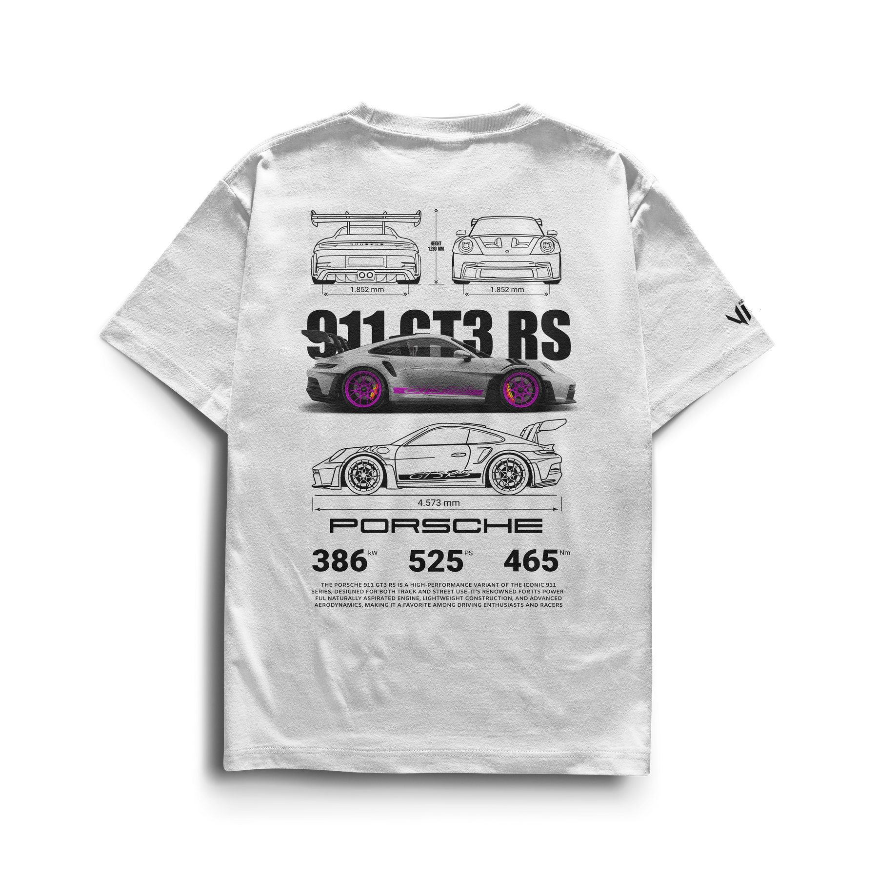 Camiseta Porsche GT3rs Pink