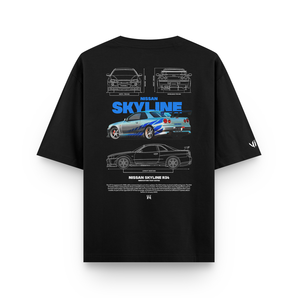 Camiseta Oversized Skyline