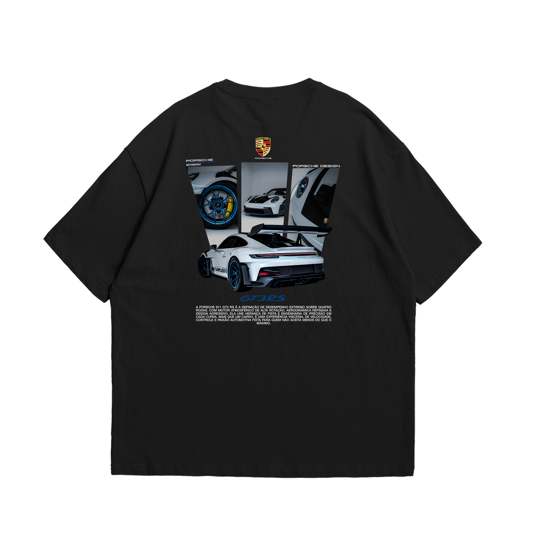 Camiseta Oversized Porsche Blue GT3rs