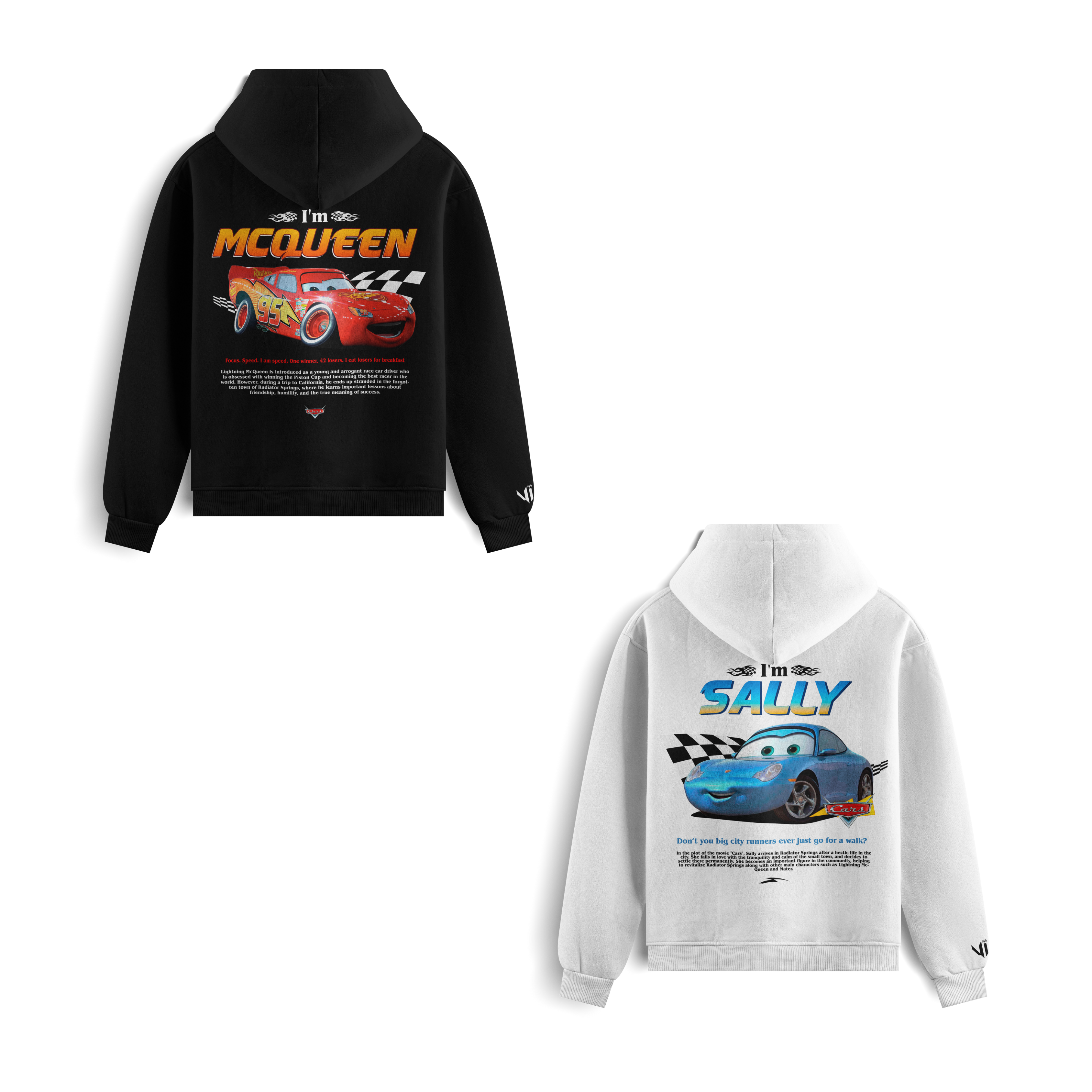 Moletons I´m Mcqueen e I´m Sally