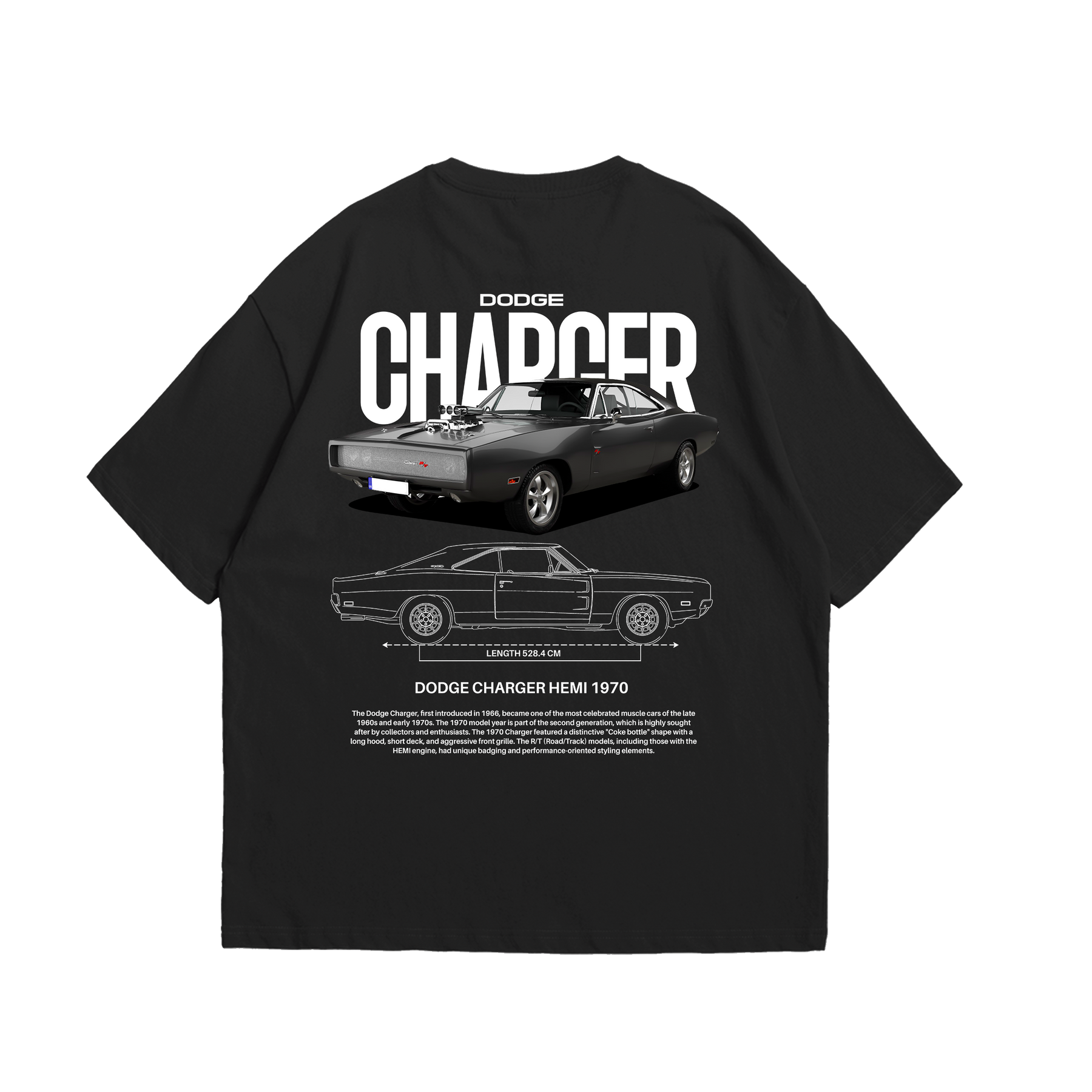 Camiseta Oversized Dodge Charger
