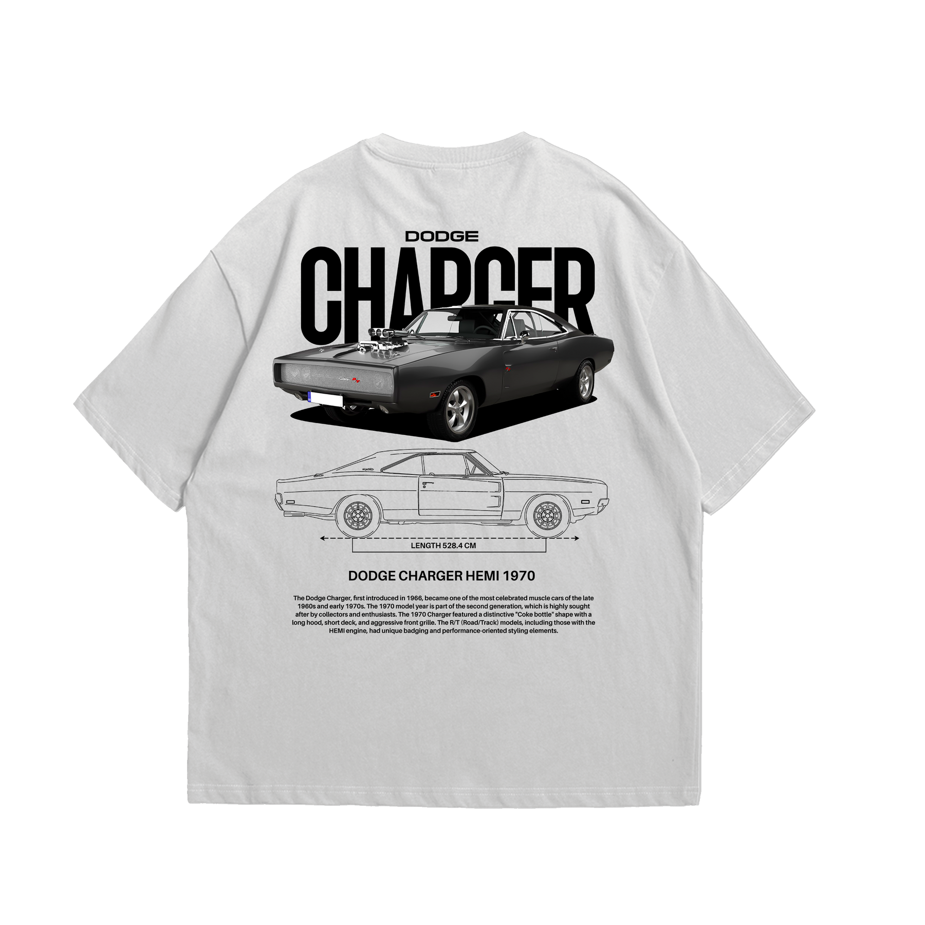 Camiseta Oversized Dodge Charger