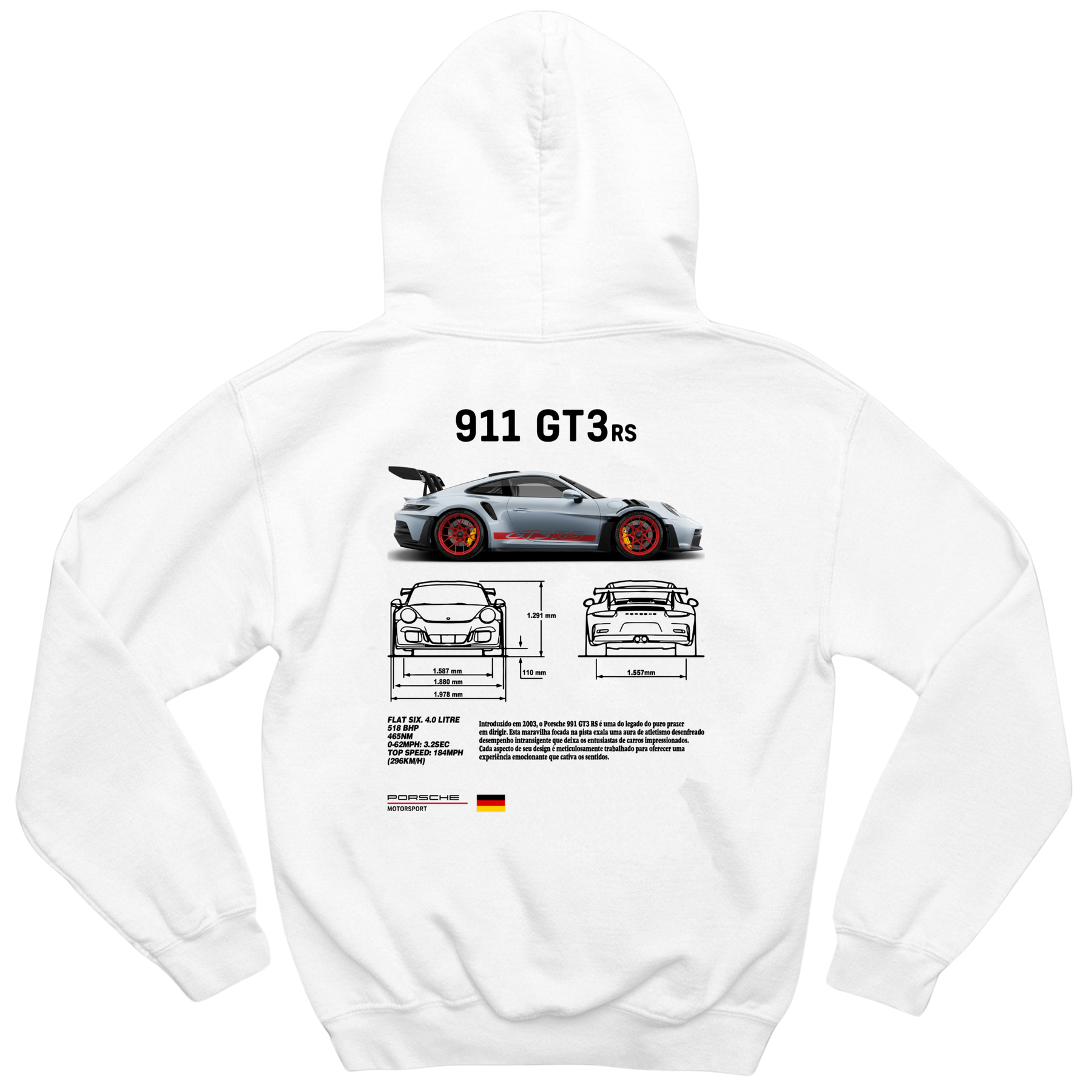 Moletom Com Capuz Porsche Club