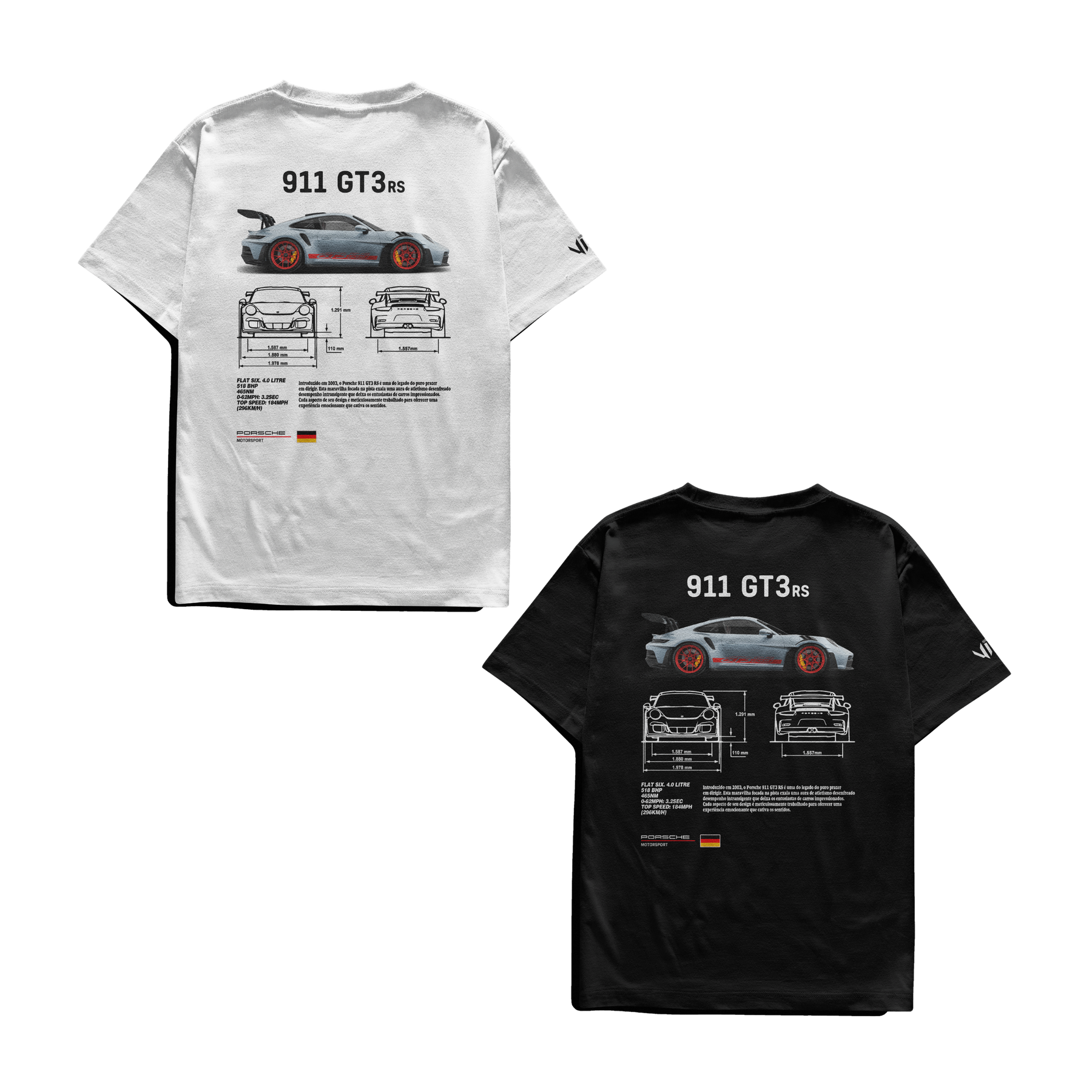Camisetas Porsche Club e Porsche Club