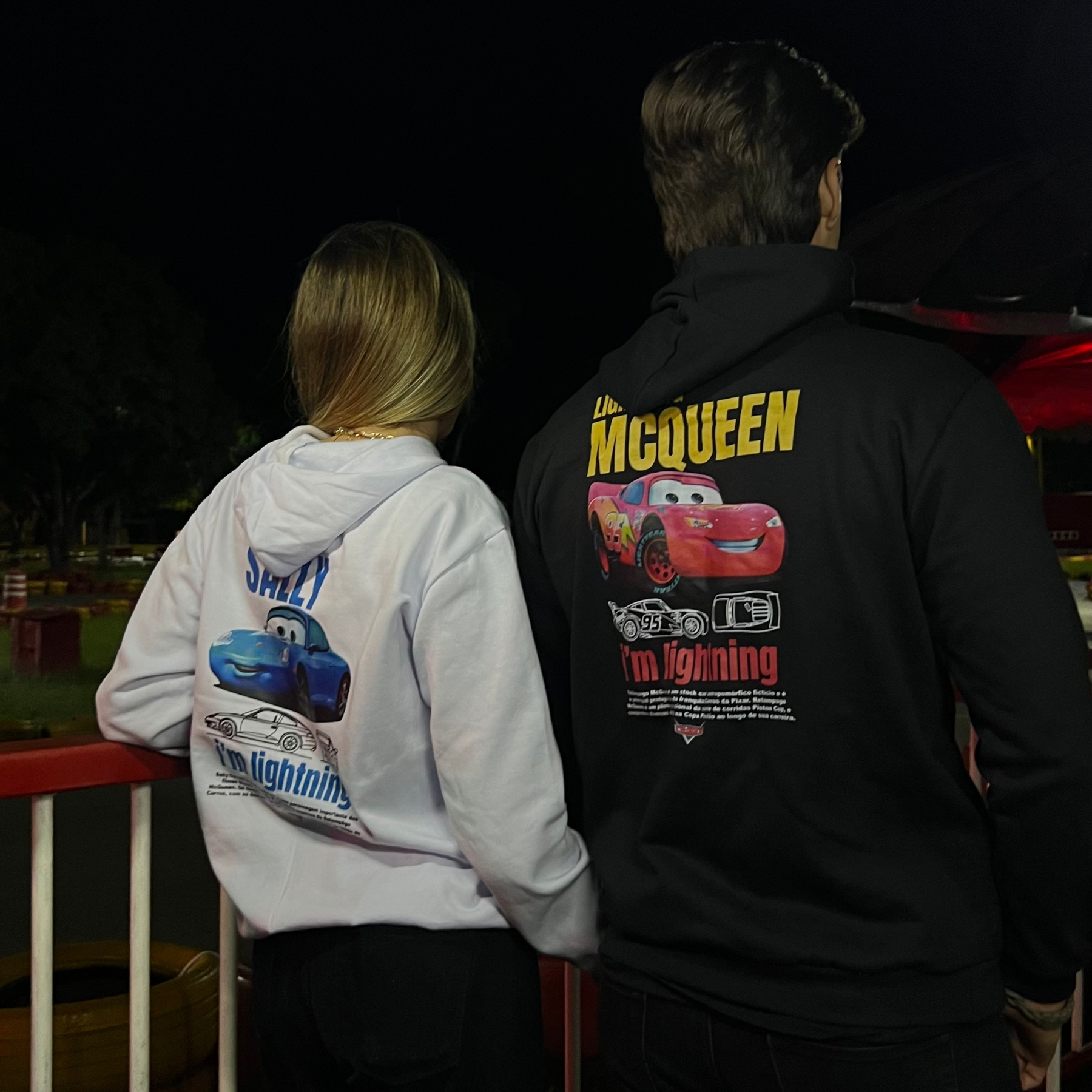 Kit Casal Moletons Mcqueen e Sally