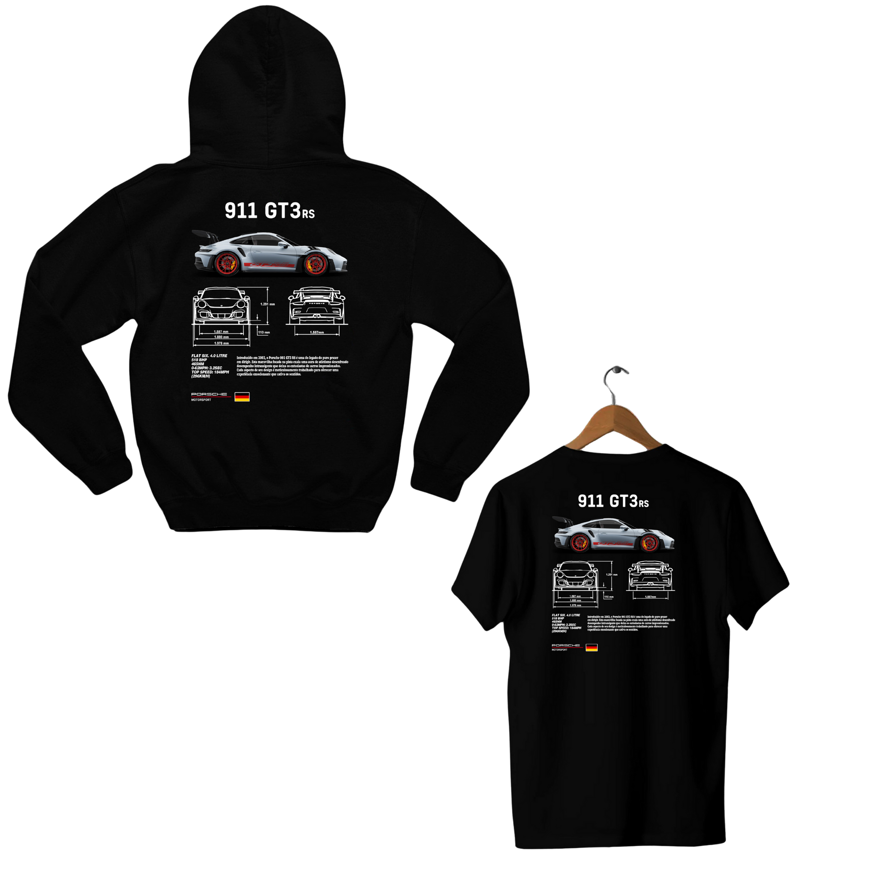 Moletom Porsche + Camiseta Porsche
