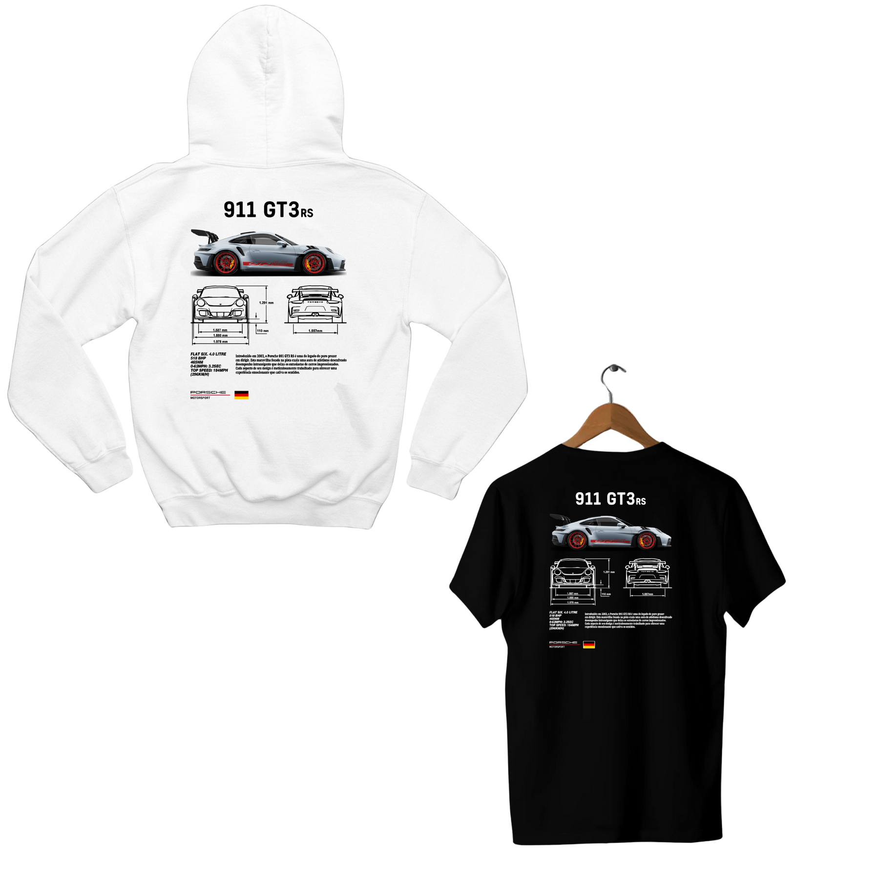 Moletom Porsche + Camiseta Porsche