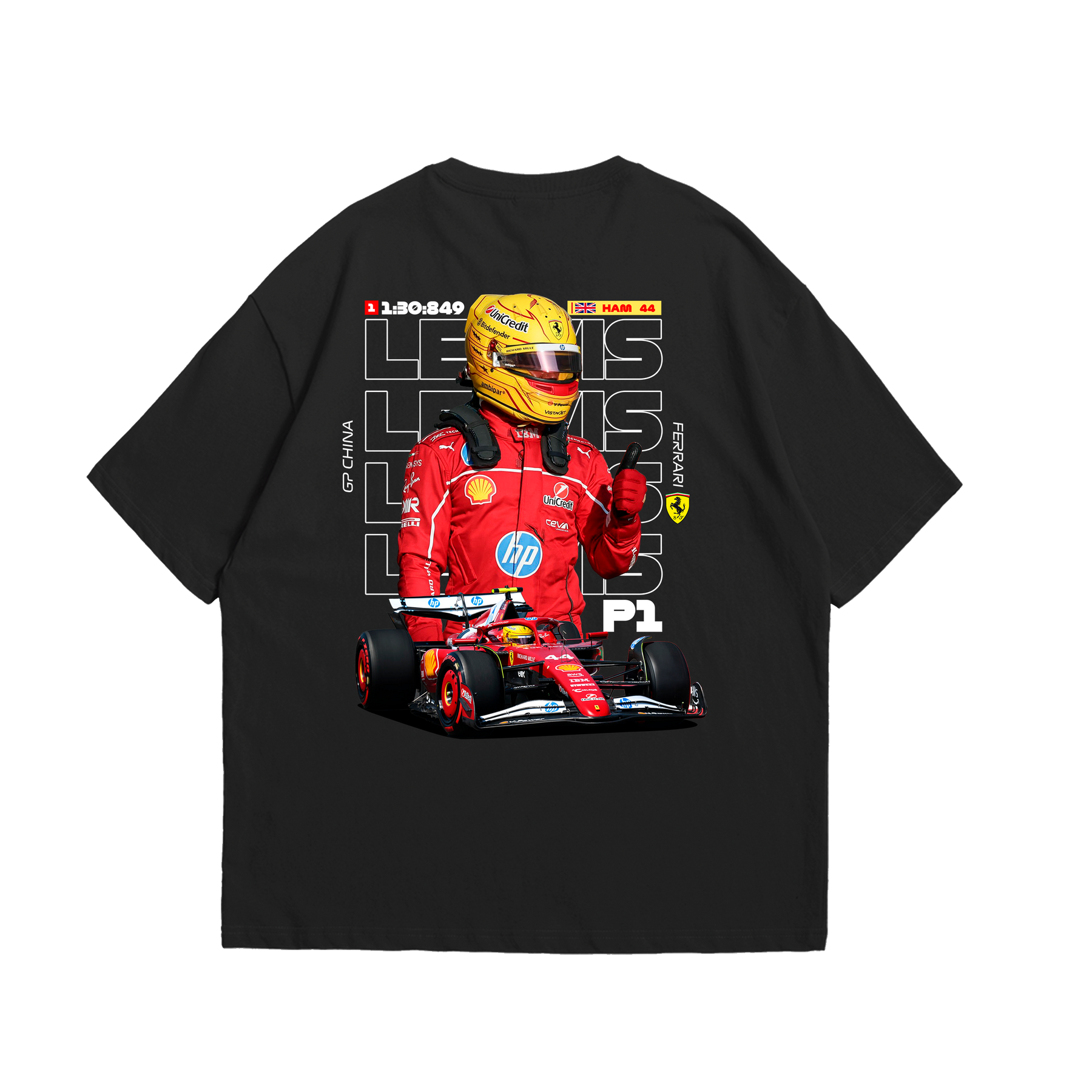 Camiseta Oversized Lewis Hamilton