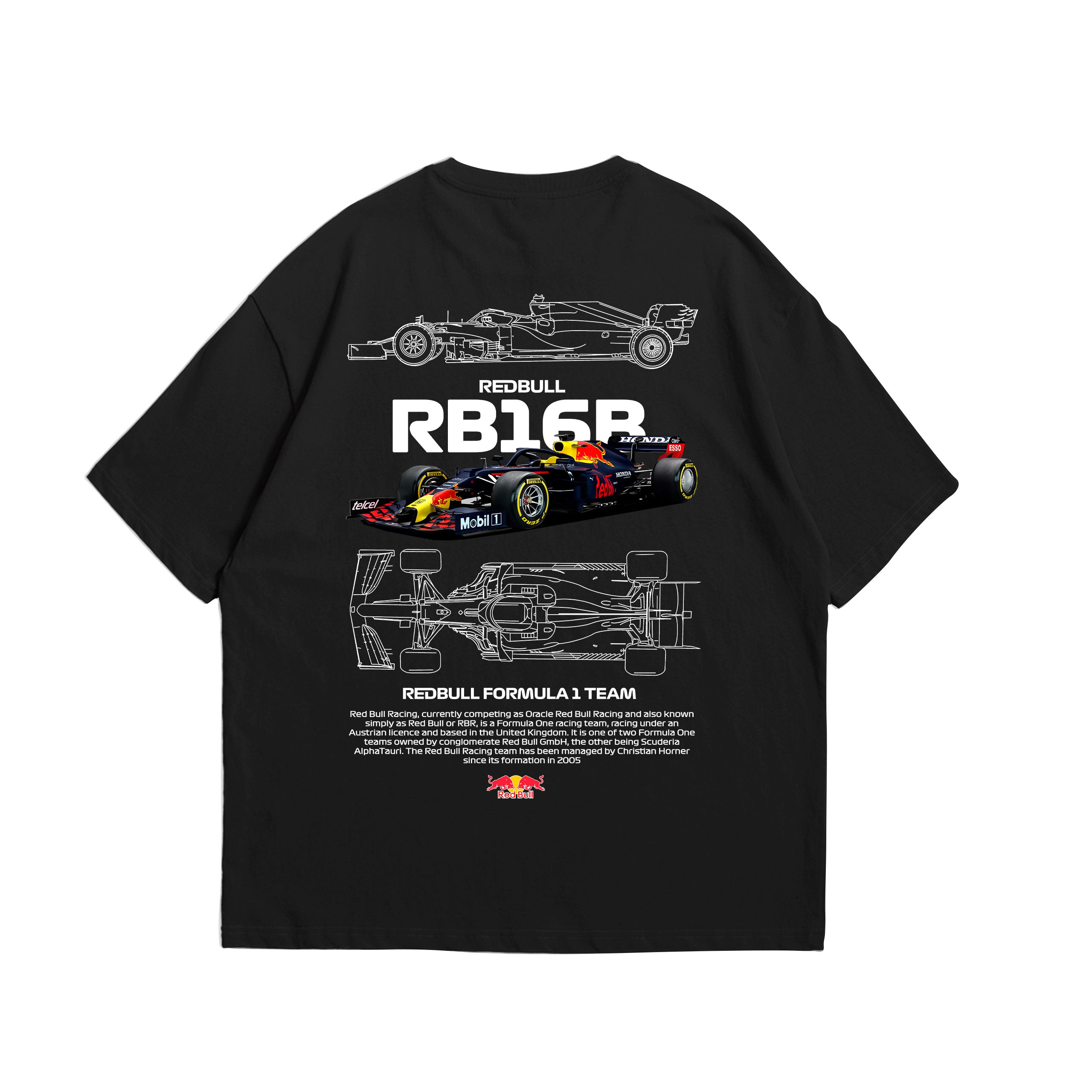 Camiseta Oversized Red Bull RB16B F1
