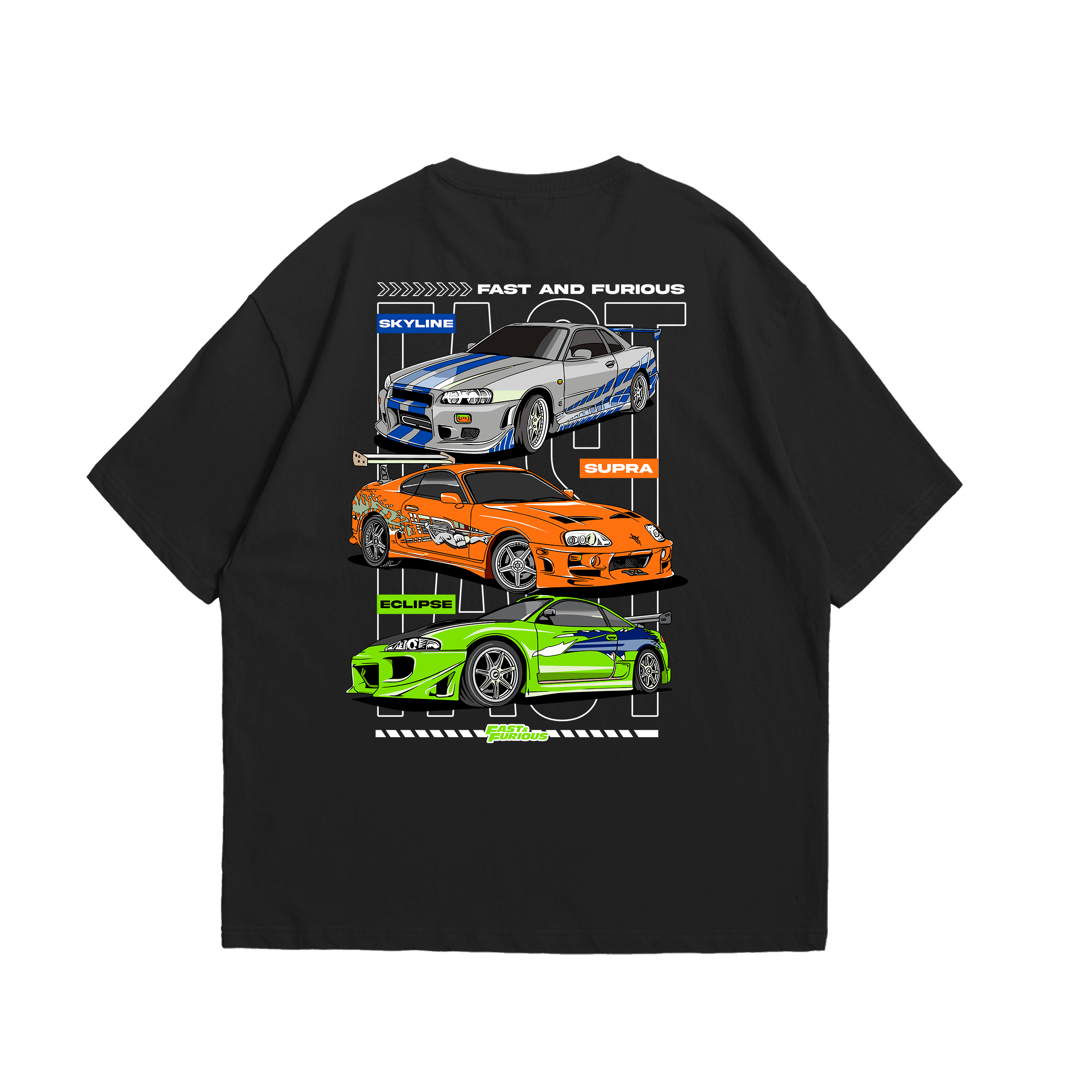 Camiseta Oversized Velozes e Furiosos