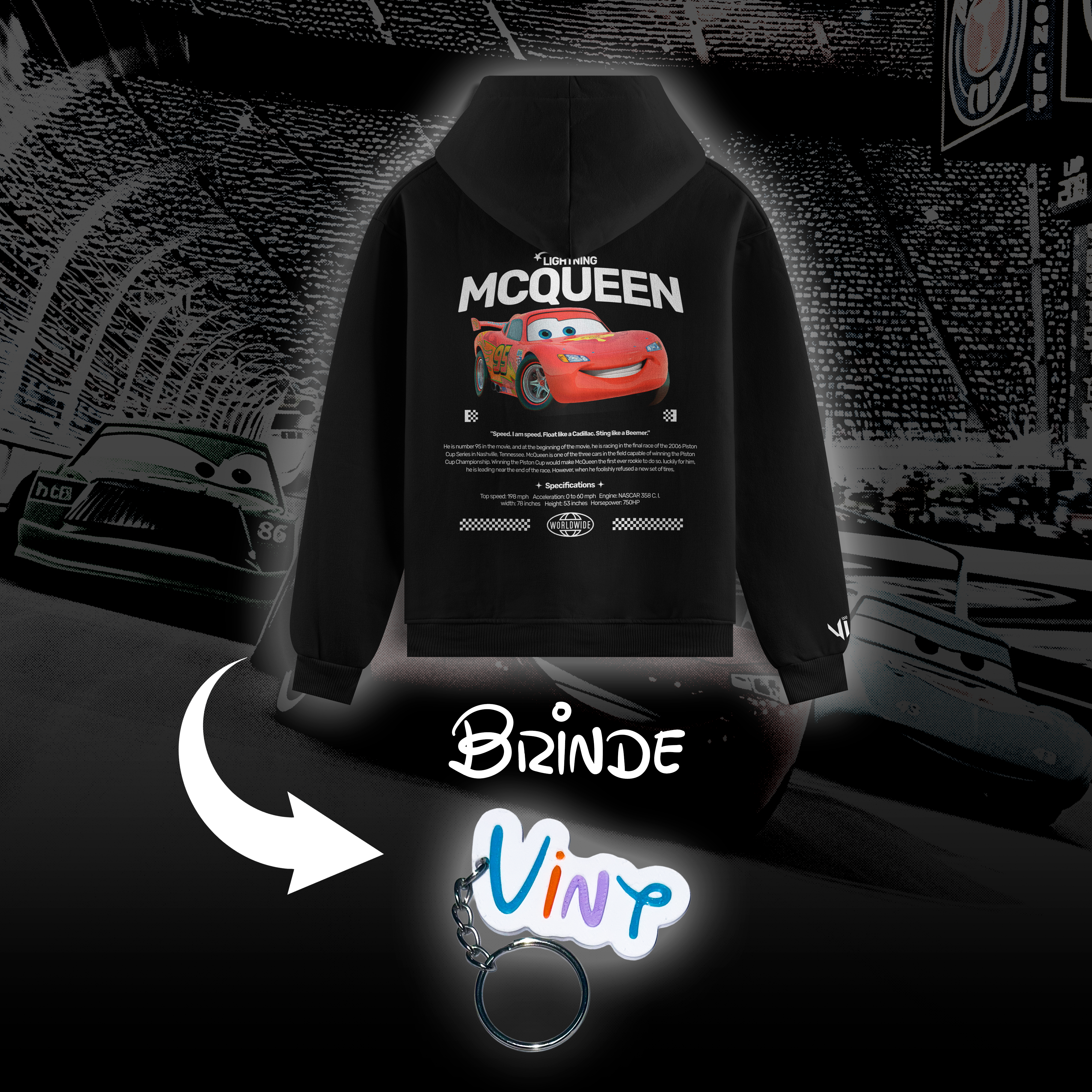 Moletom McQueen Cars