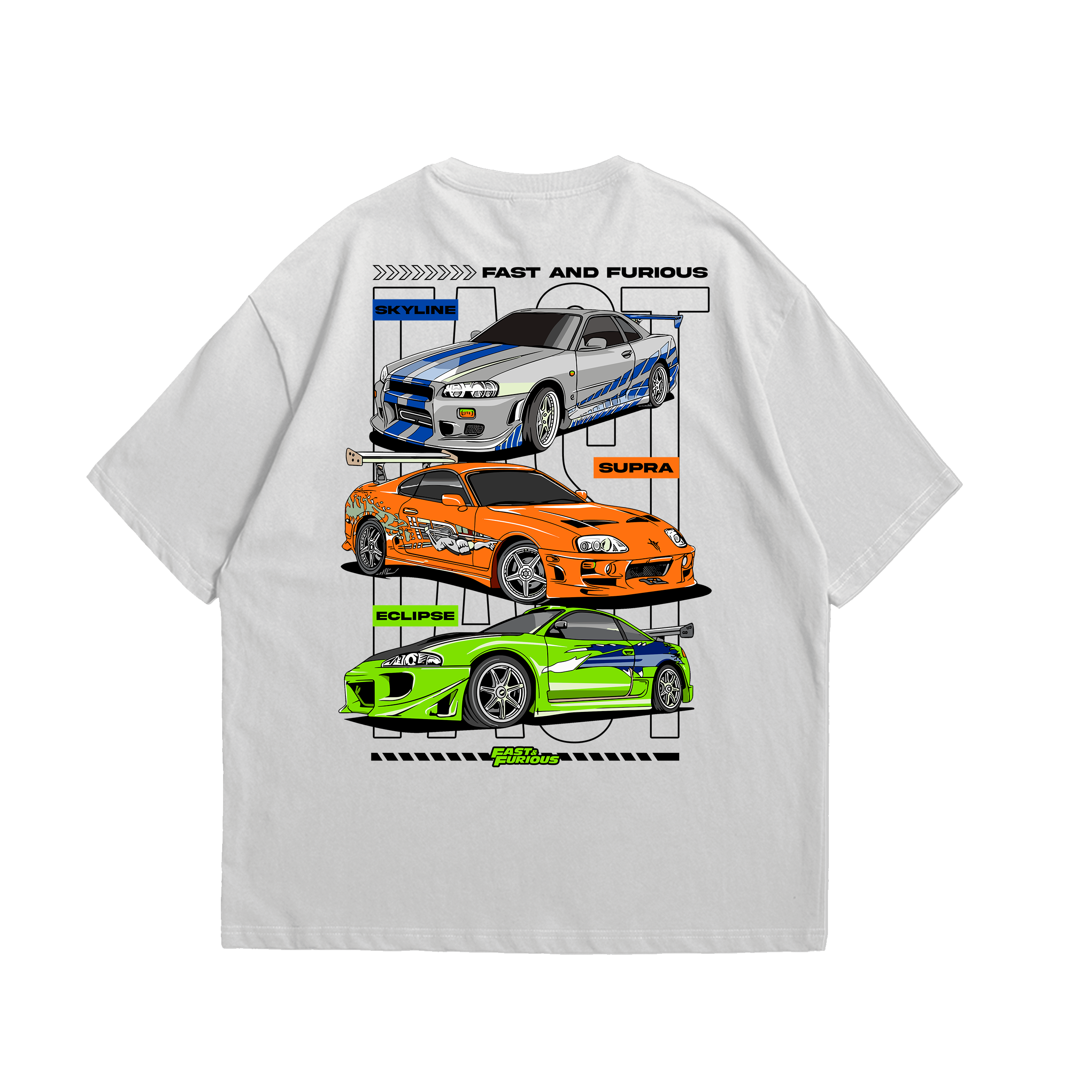 Camiseta Oversized Velozes e Furiosos