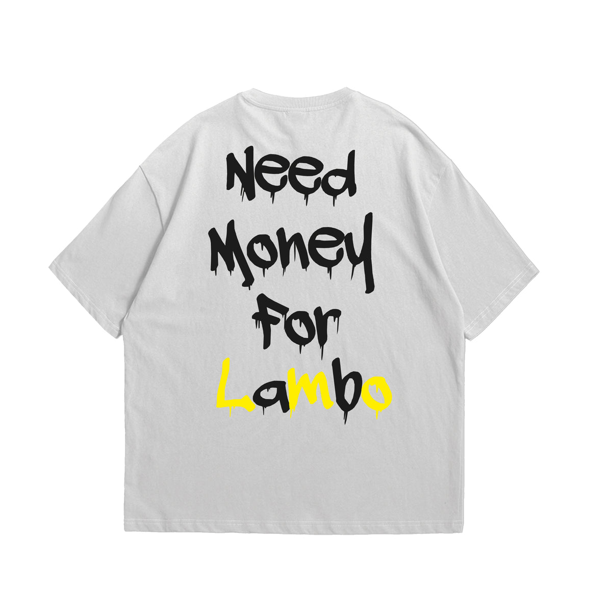 Camiseta Oversized Need Money For Lambo