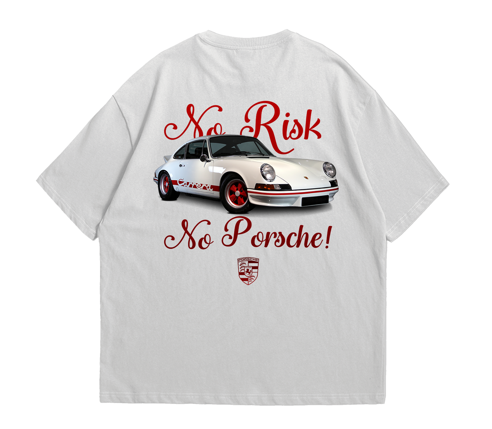 Camiseta Oversized No Risk No Porsche