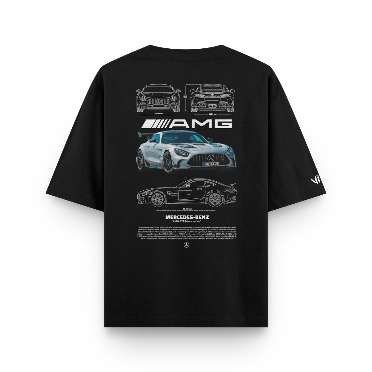 Camiseta Oversized Mercedes AMG GTR