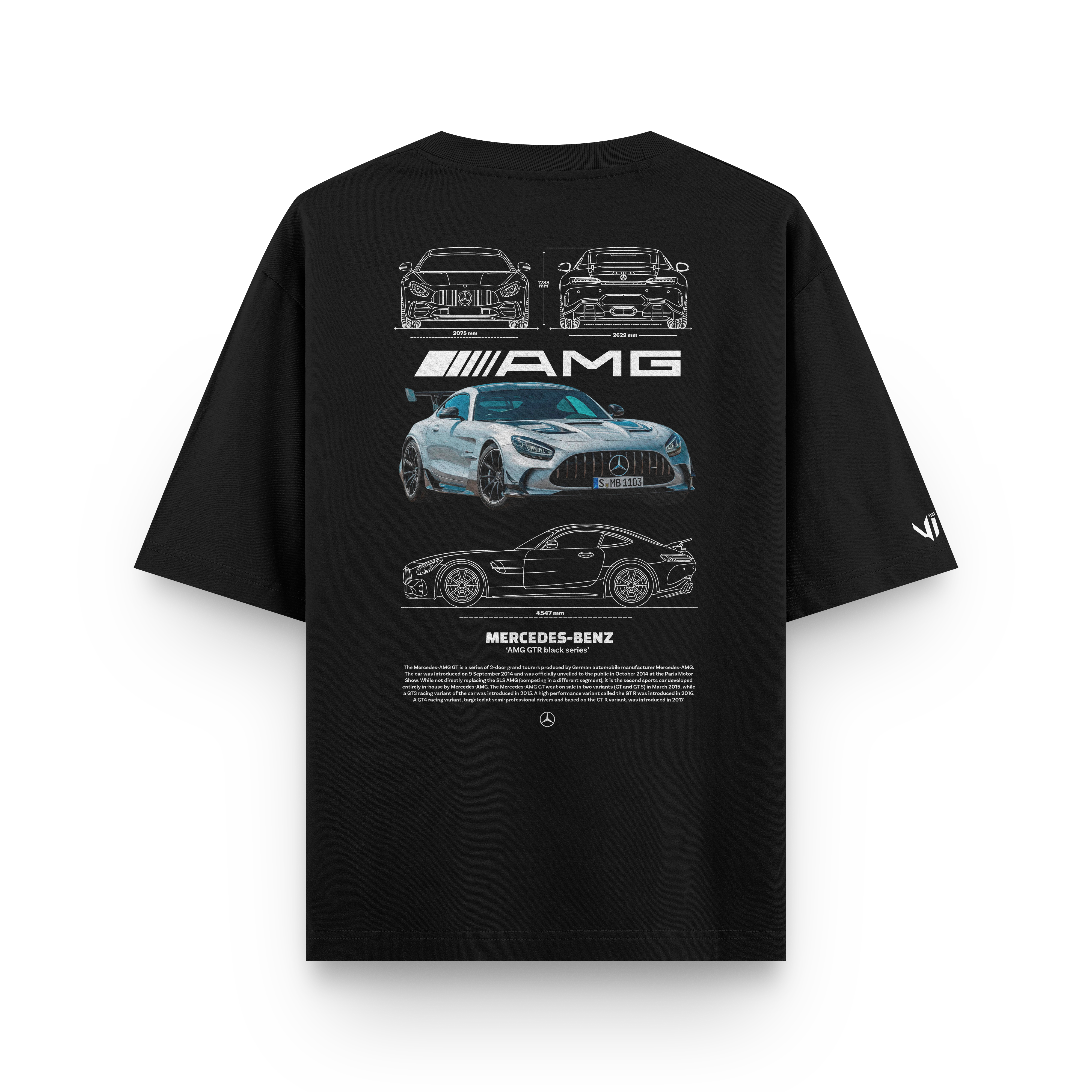 Camiseta Oversized Mercedes AMG GTR