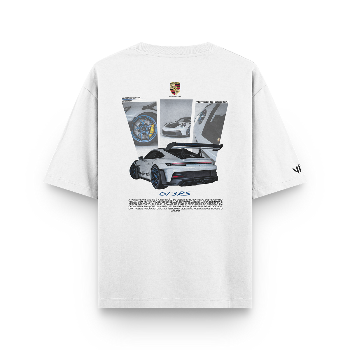 Camiseta Oversized Porsche Blue GT3rs