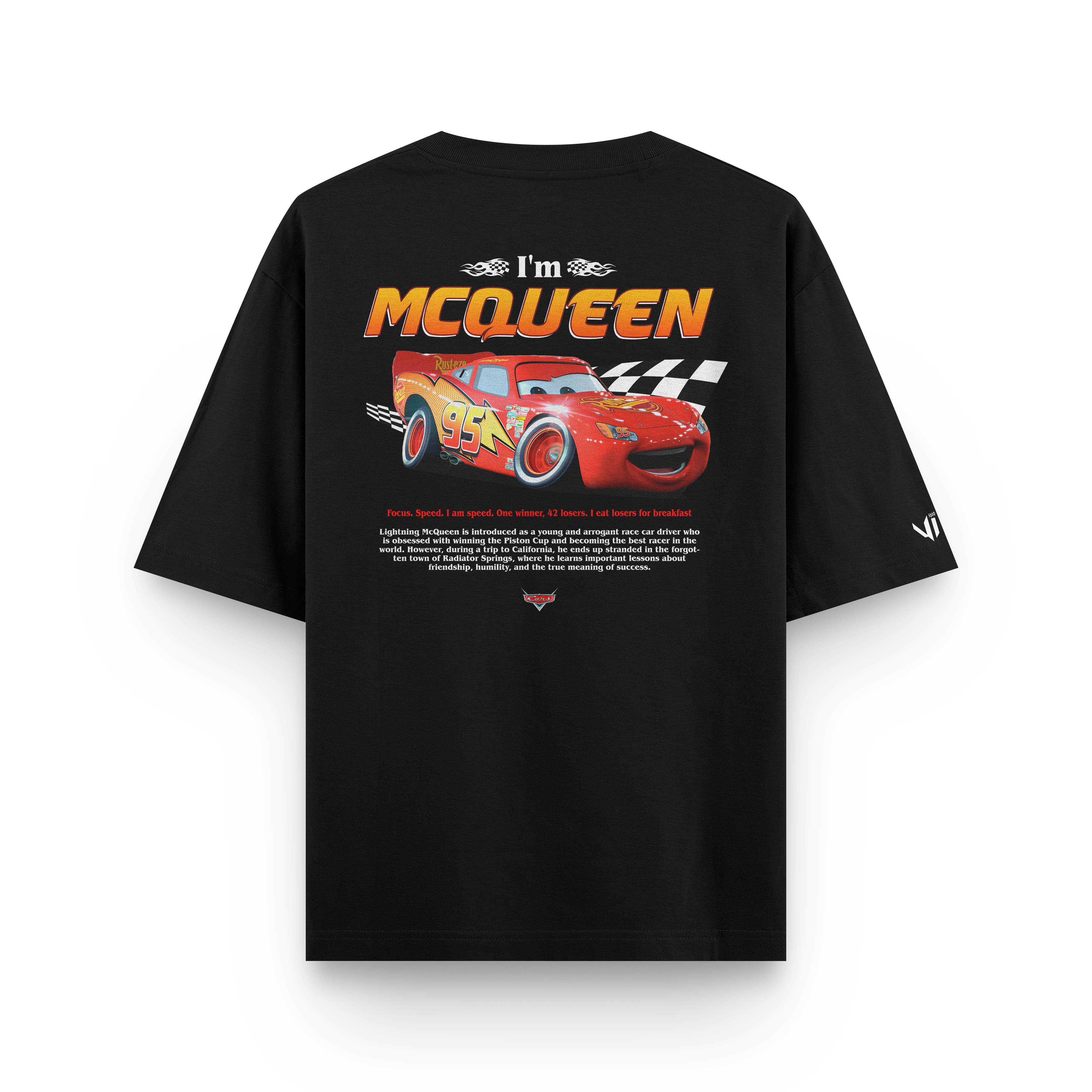 Camiseta Oversized I'm McQueen Cars