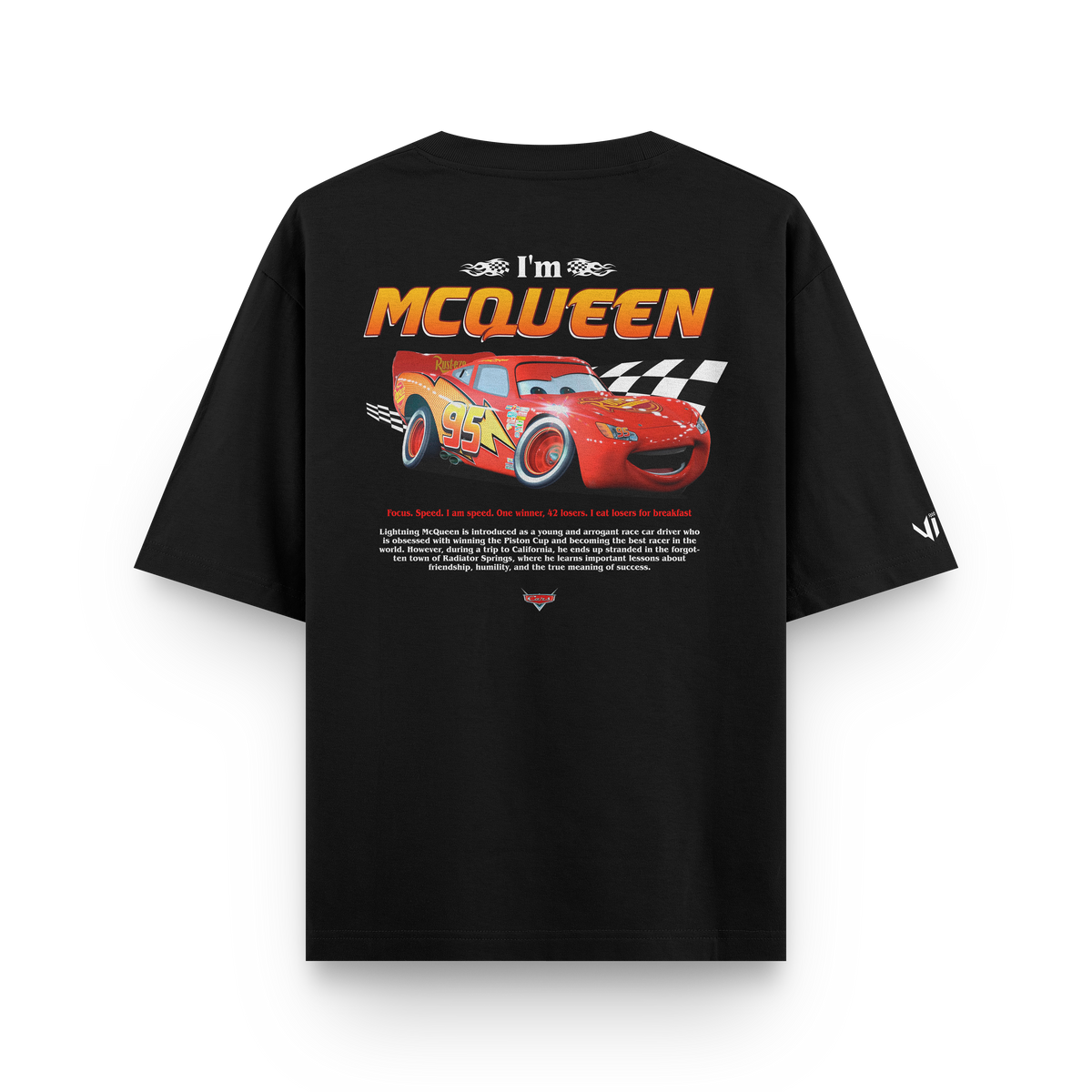 Camiseta Oversized I'm McQueen Cars