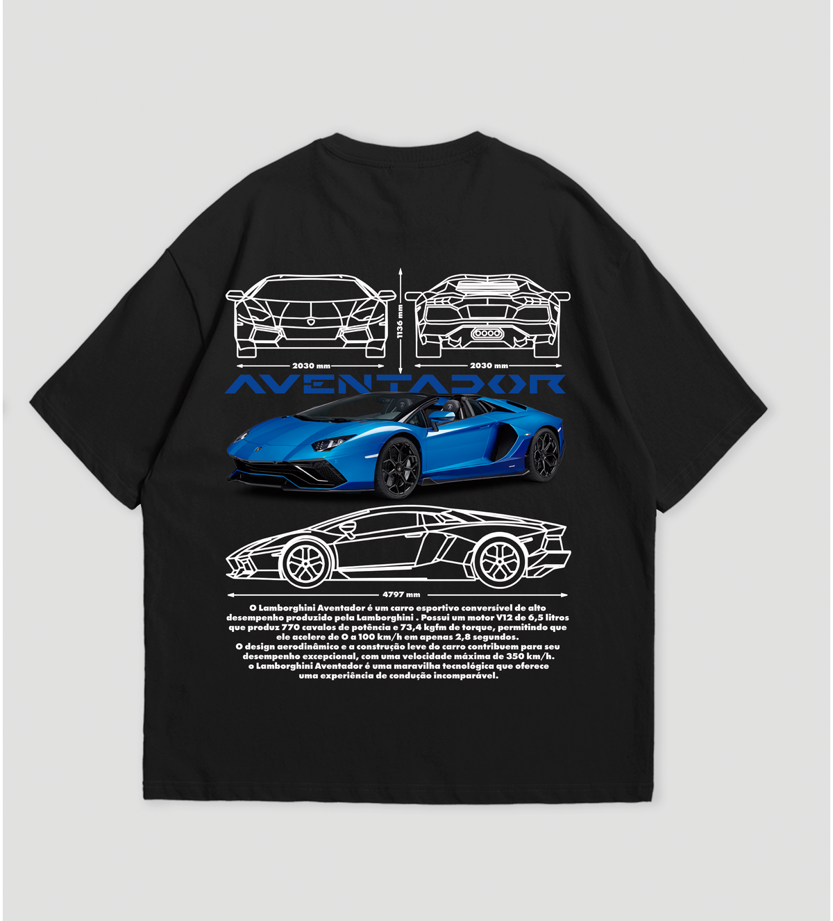Camiseta Oversized Lamborghini