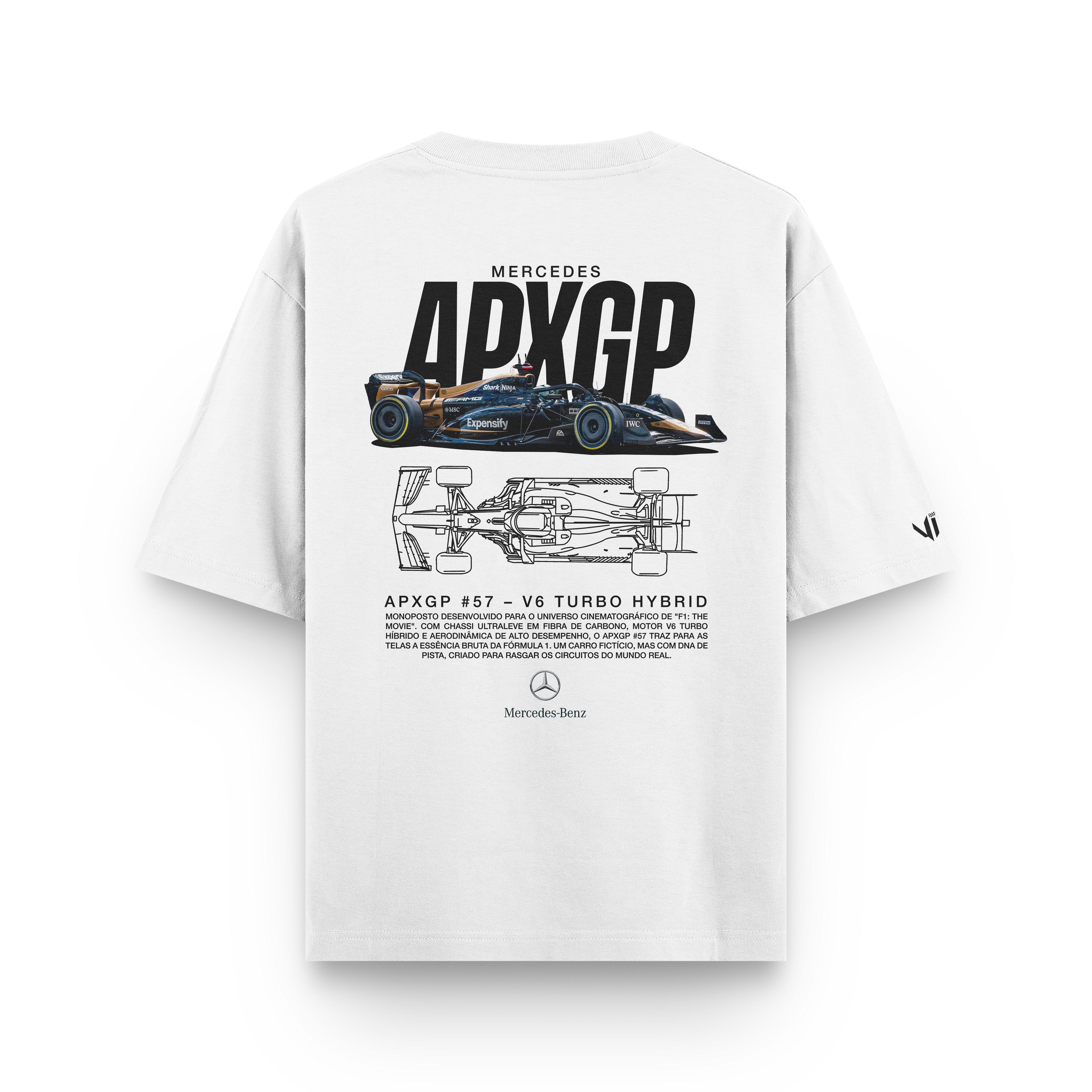 Camiseta Oversized APXGP Mercedes F1