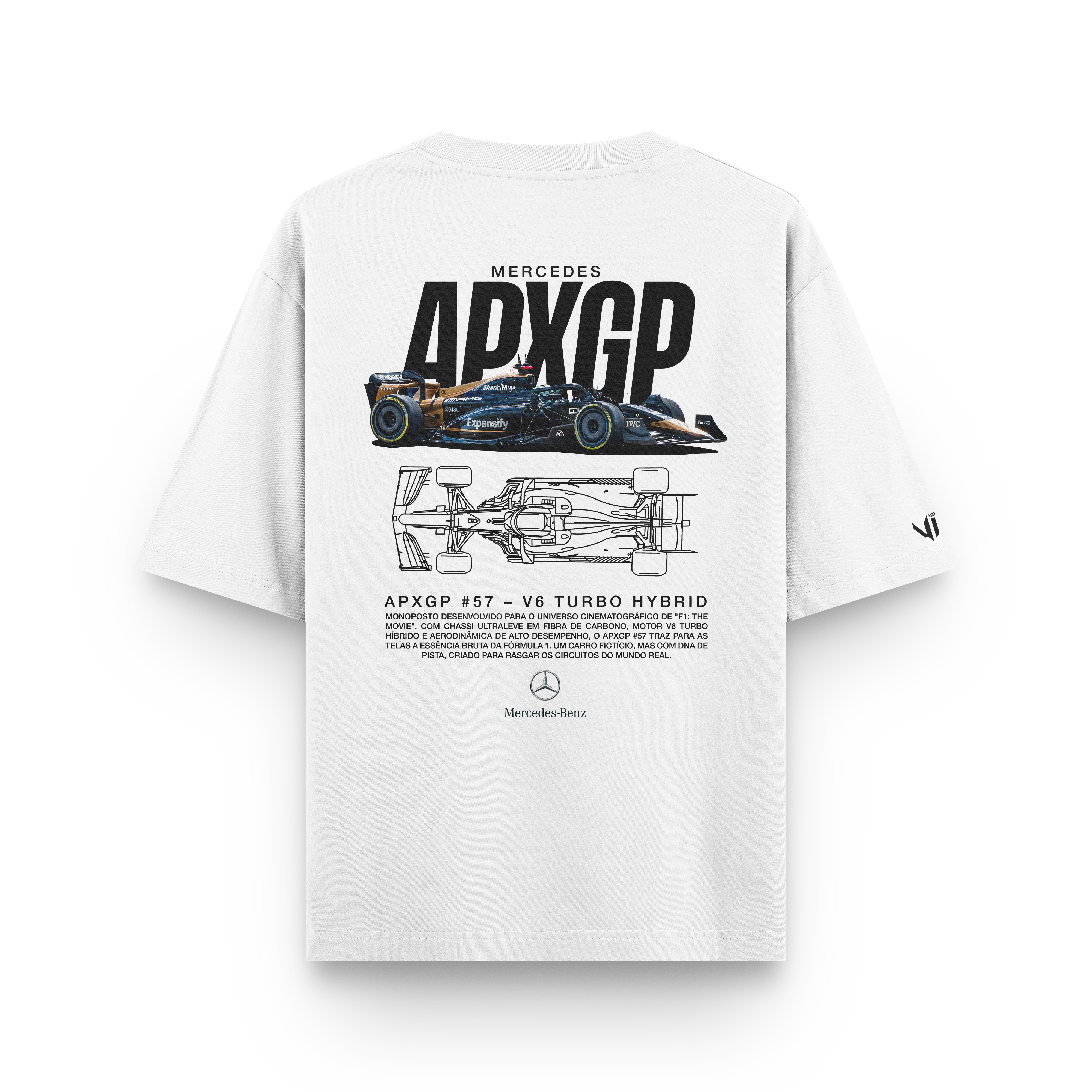 Camiseta Oversized APXGP Mercedes F1