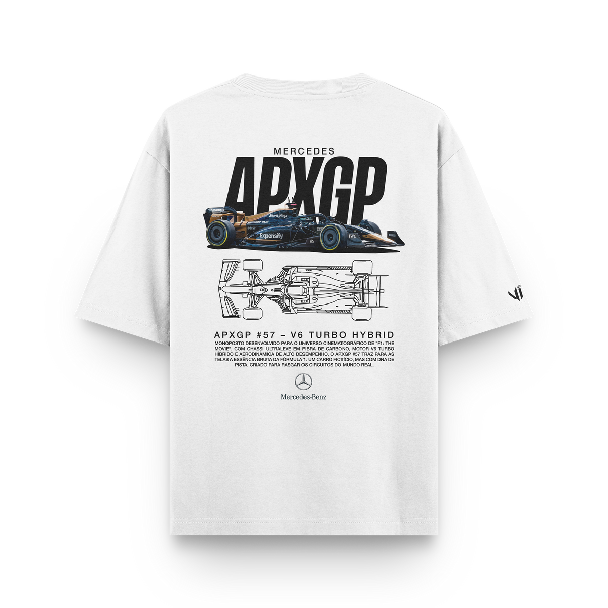 Camiseta Oversized APXGP Mercedes F1