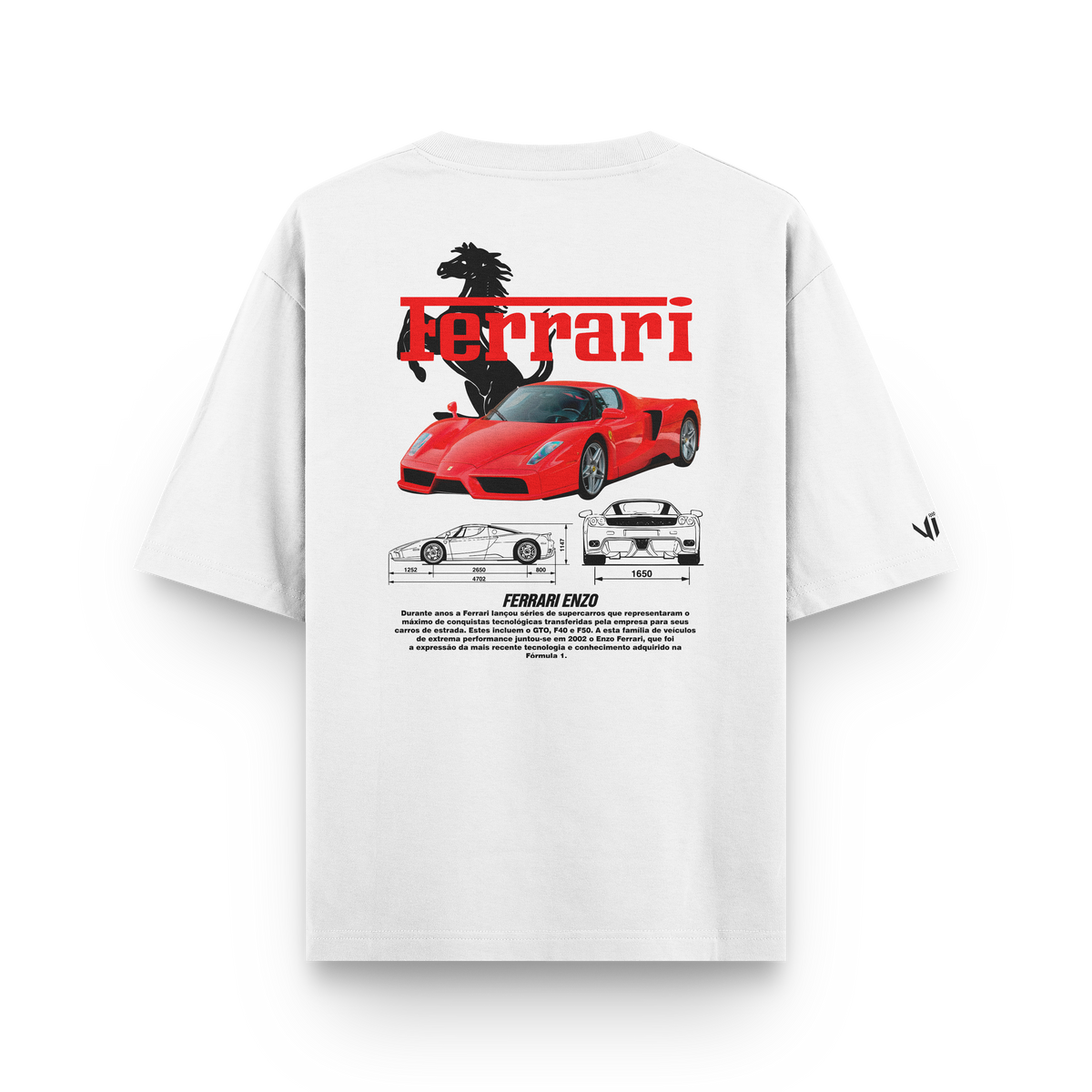 Camiseta Oversized Ferrari Enzo
