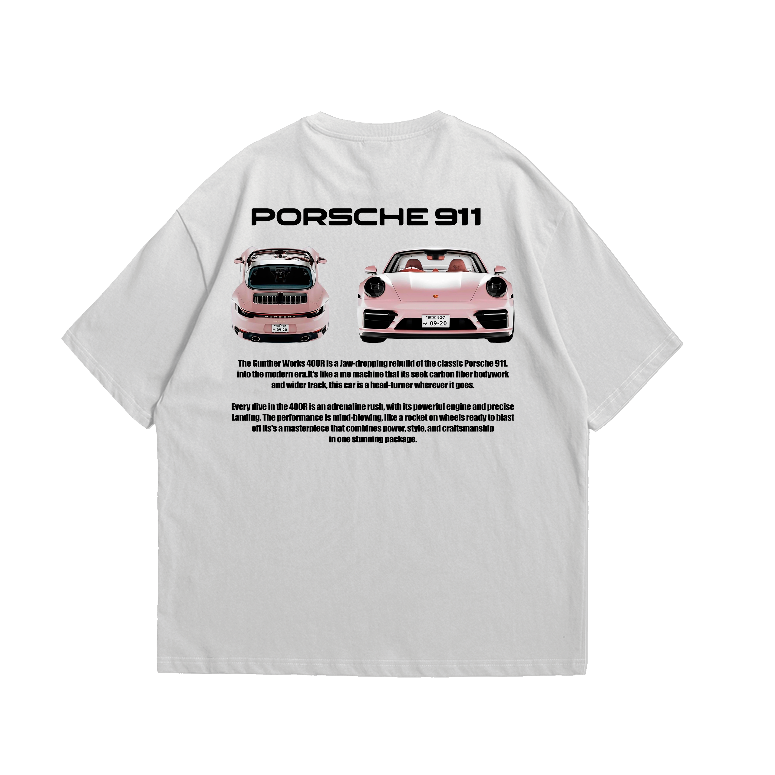 Camiseta Oversized Porsche 911