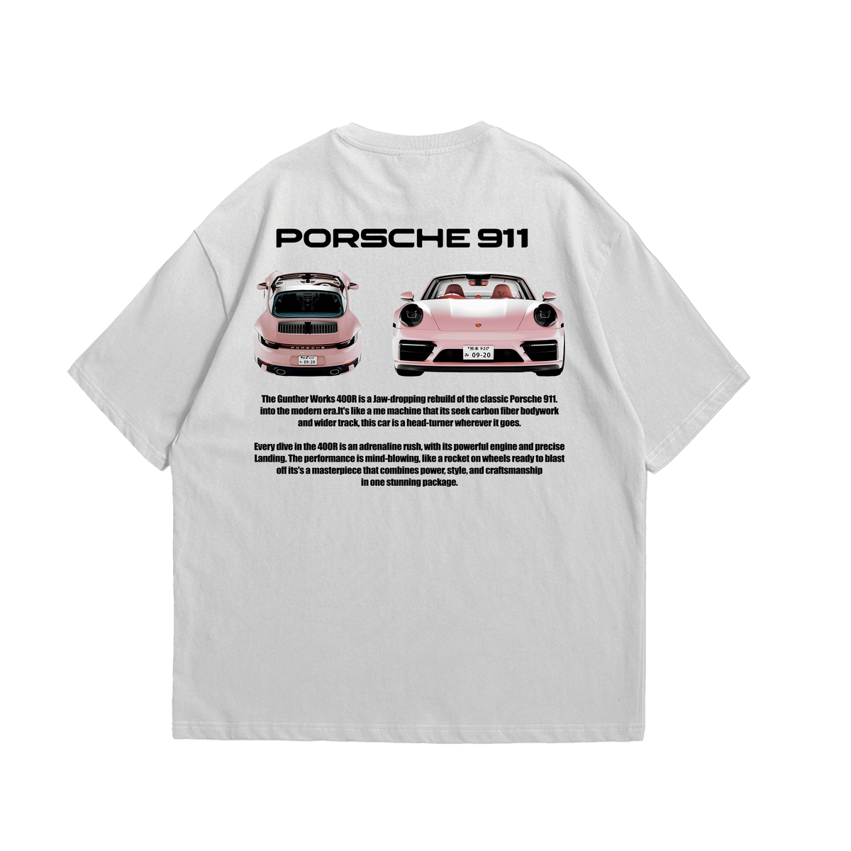 Camiseta Oversized Porsche 911