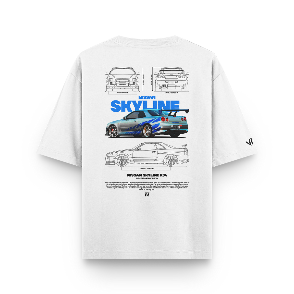 Camiseta Oversized Skyline