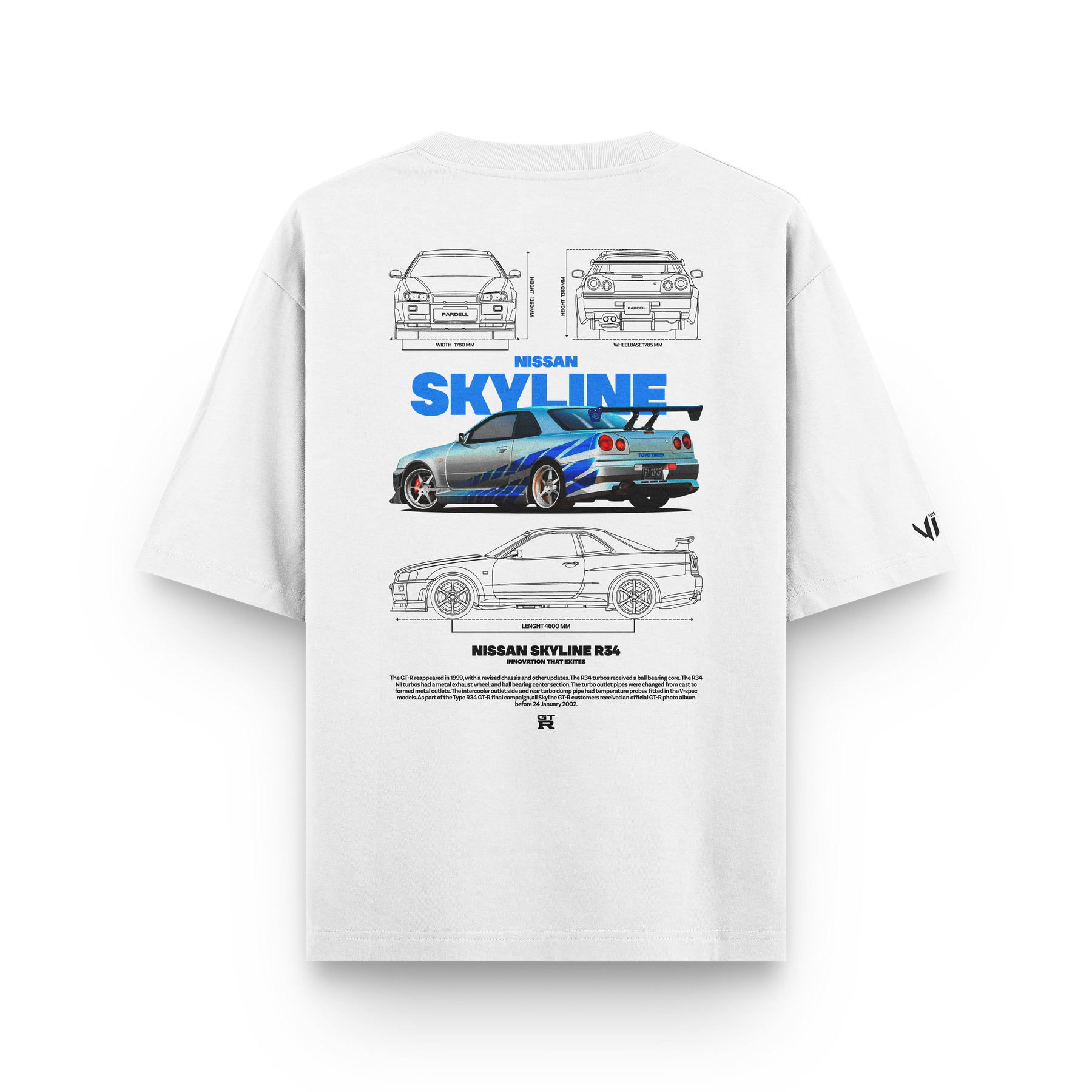 Camiseta Oversized Skyline
