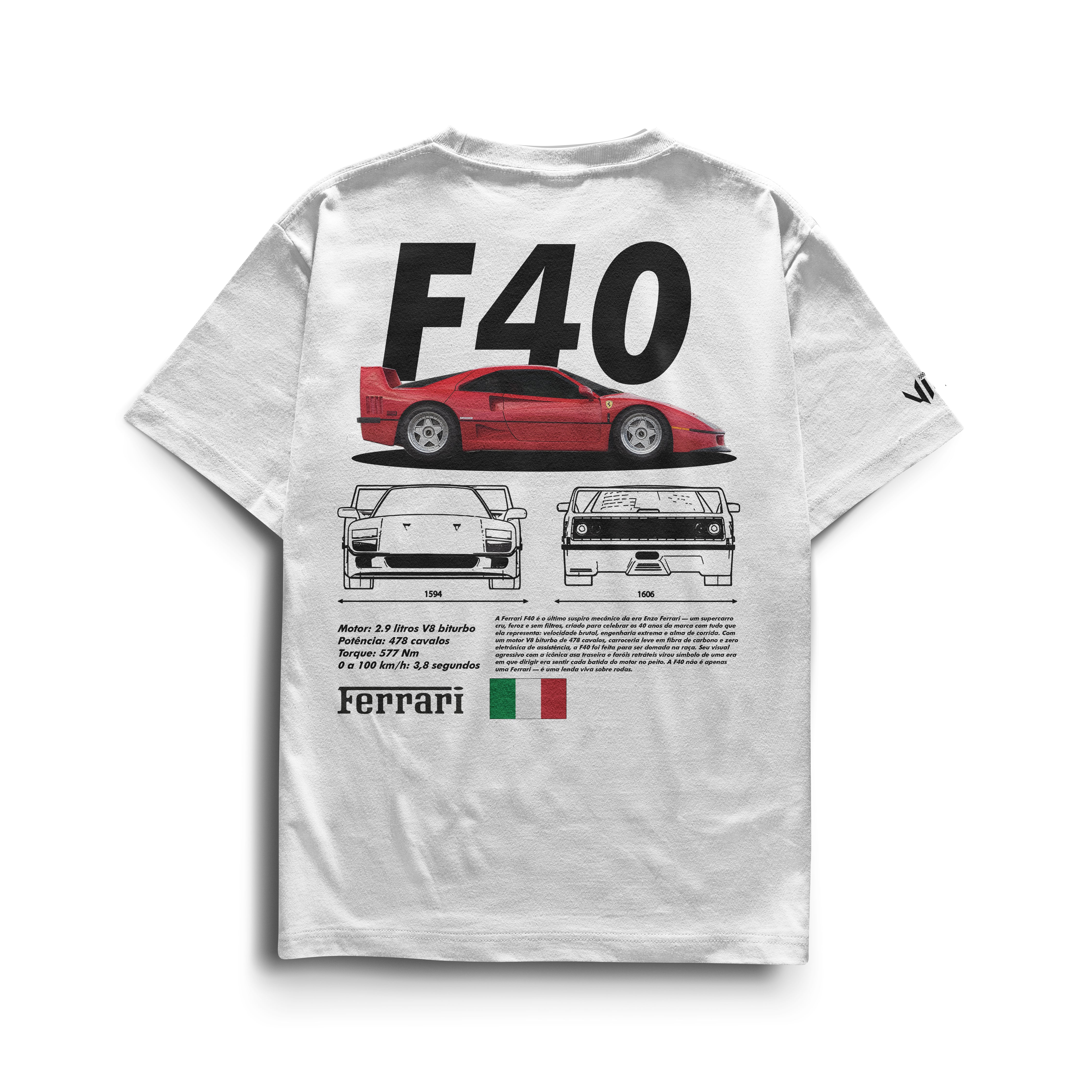 Camiseta Ferrari F40