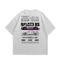 Camiseta Oversized Porsche GT3rs Pink