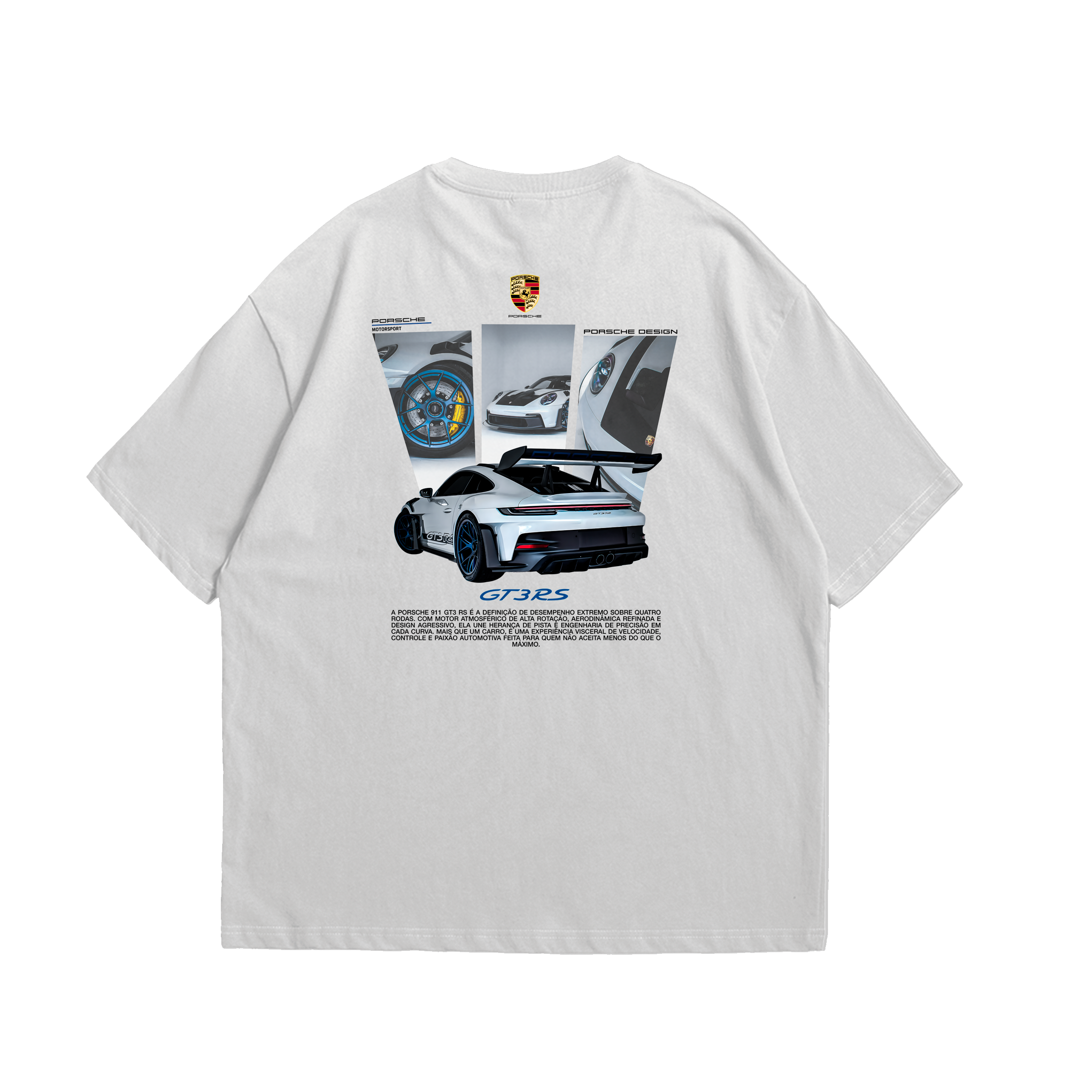 Camiseta Oversized Porsche Blue GT3rs