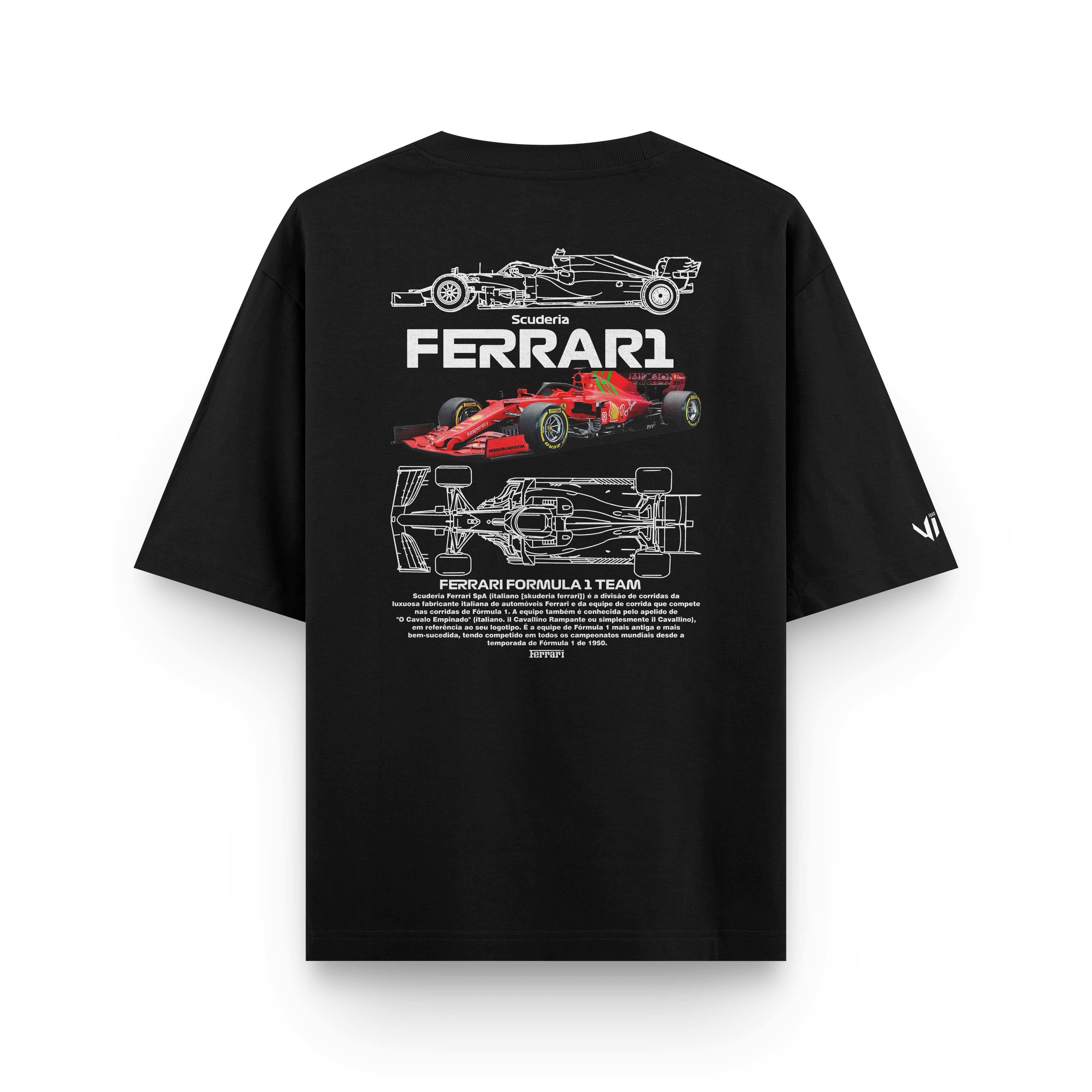 Camiseta Oversized Ferrari Scuderia