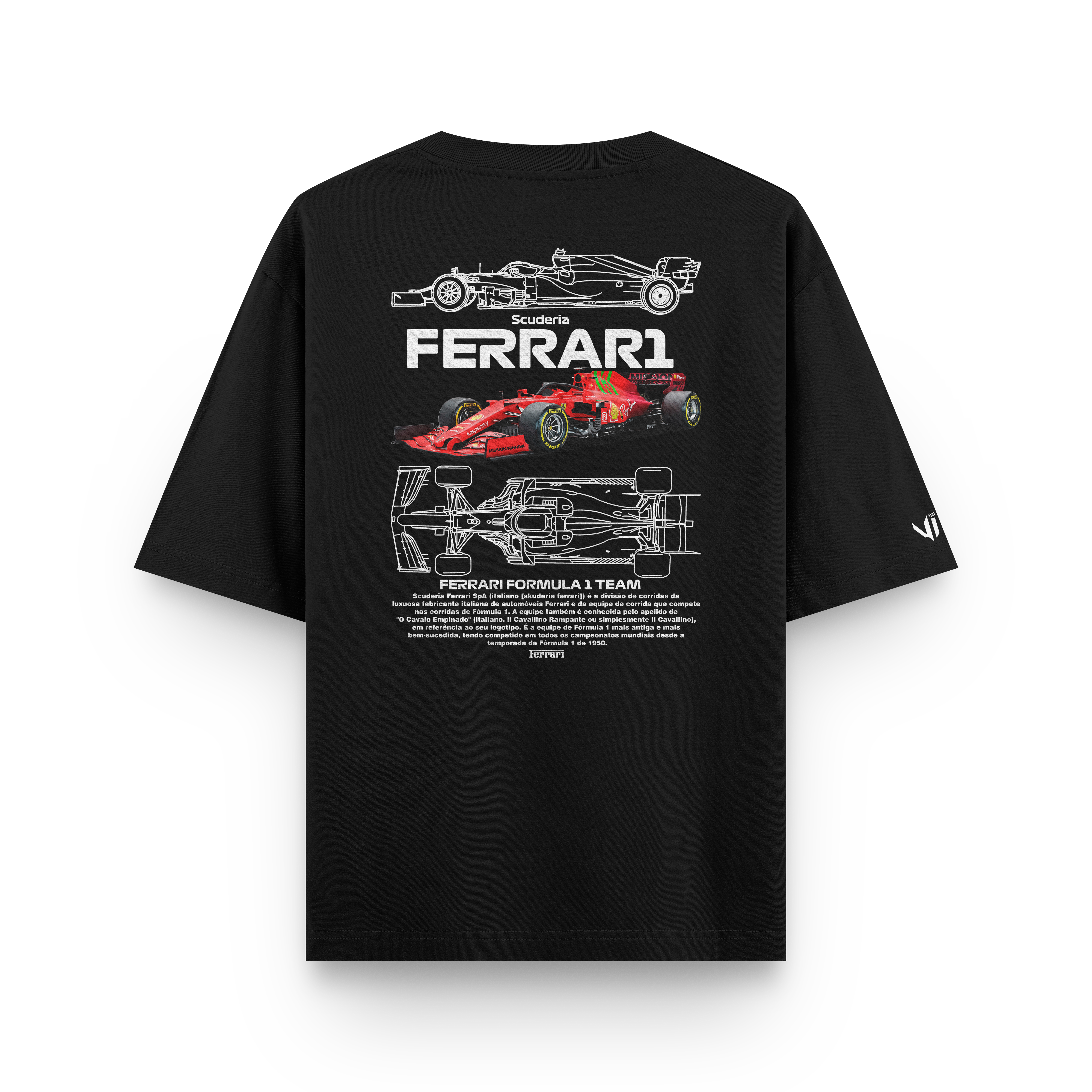 Camiseta Oversized Ferrari Scuderia