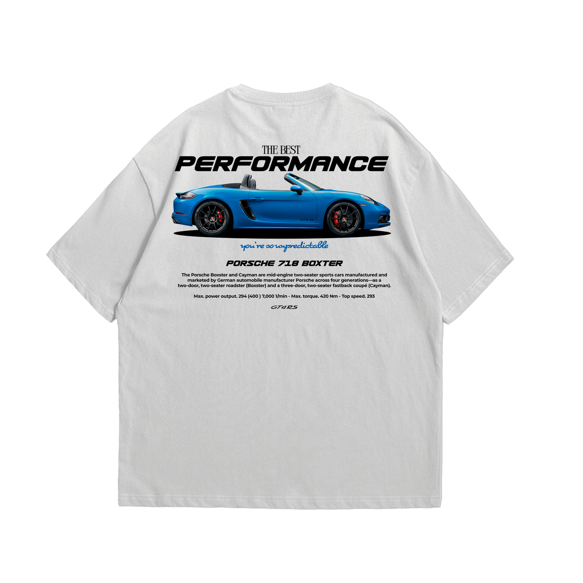 Camiseta Oversized Porsche 718 Boxter