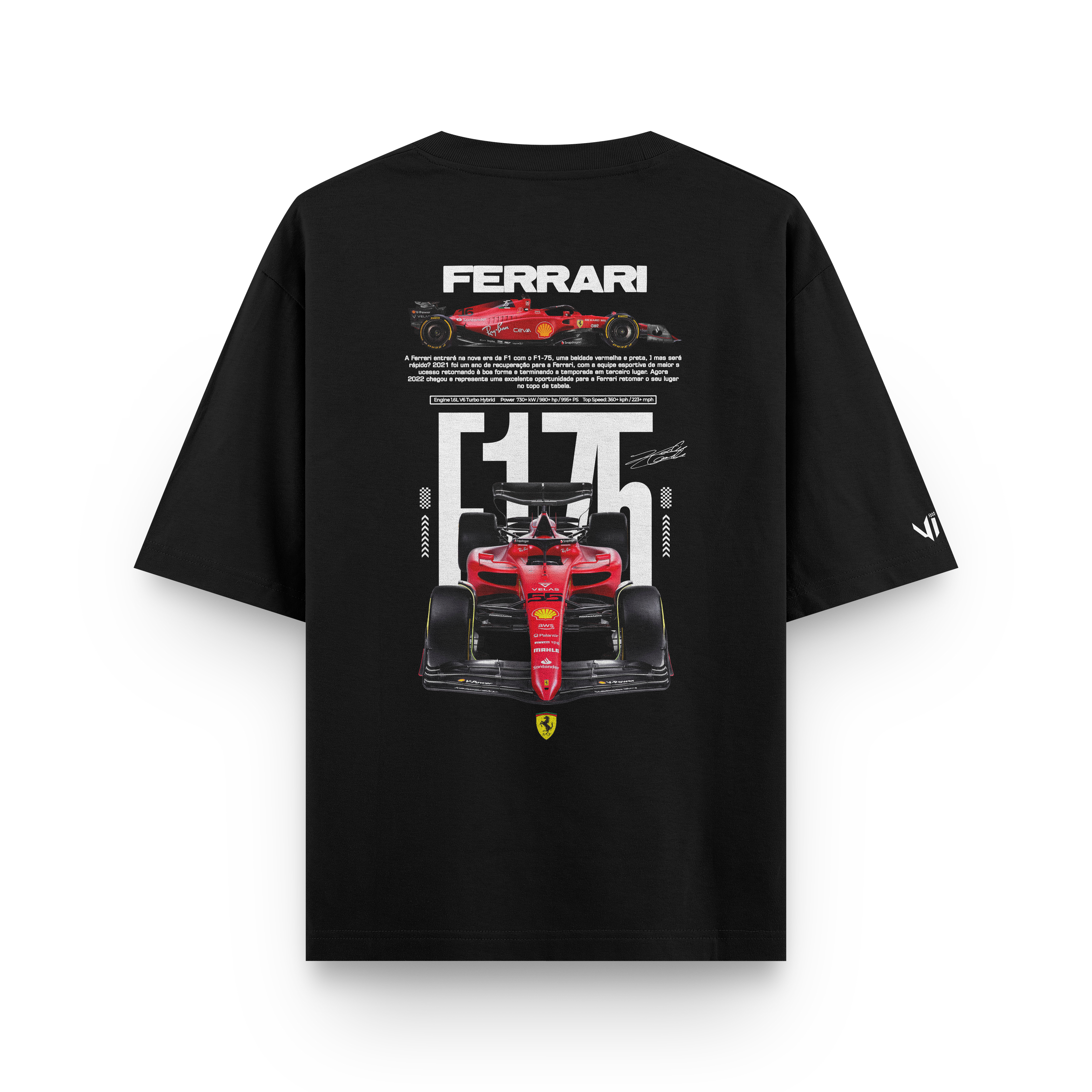Camiseta Oversized Ferrari 175 F1